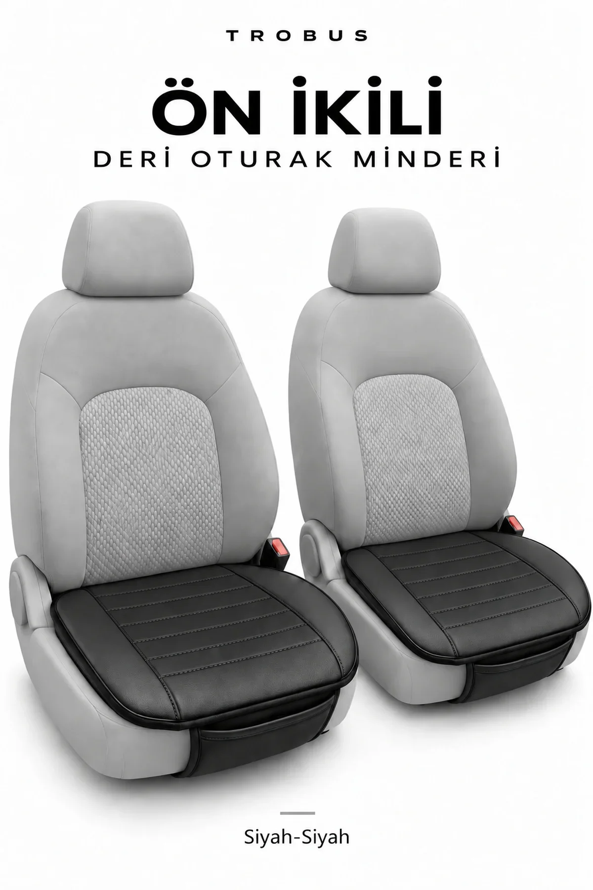 Peugeot 3008 2016+ Çizgili Suni Deri Su Geçirmez 3'lü Oturak Minderi Siyah Peugeot 3008 2016+ Çizgili Suni Deri Su Geçirmez 3'lü Oturak Minderi Siyah - Görsel 2