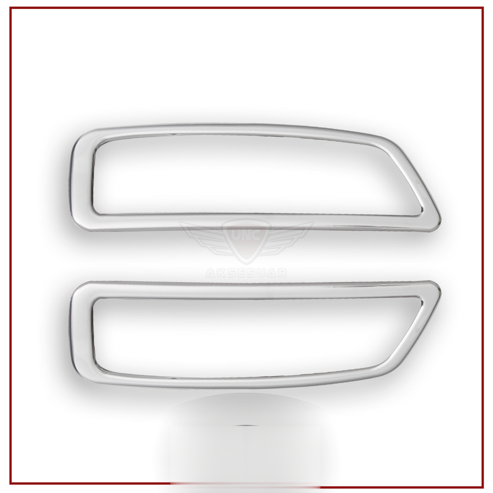 Peugeot 3008 Uyumlu Egzoz Kromu Difüzör -2016 Paslanmaz Çelik Par