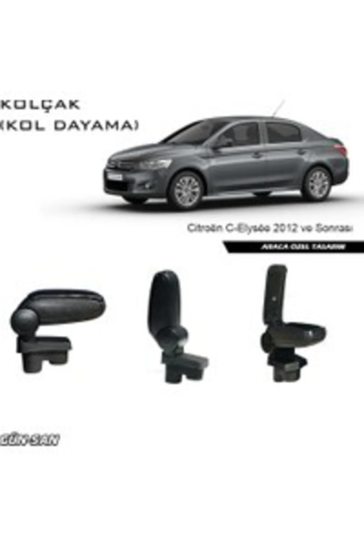 Peugeot 301 2013 Sonrası Siyah Kol Dayama