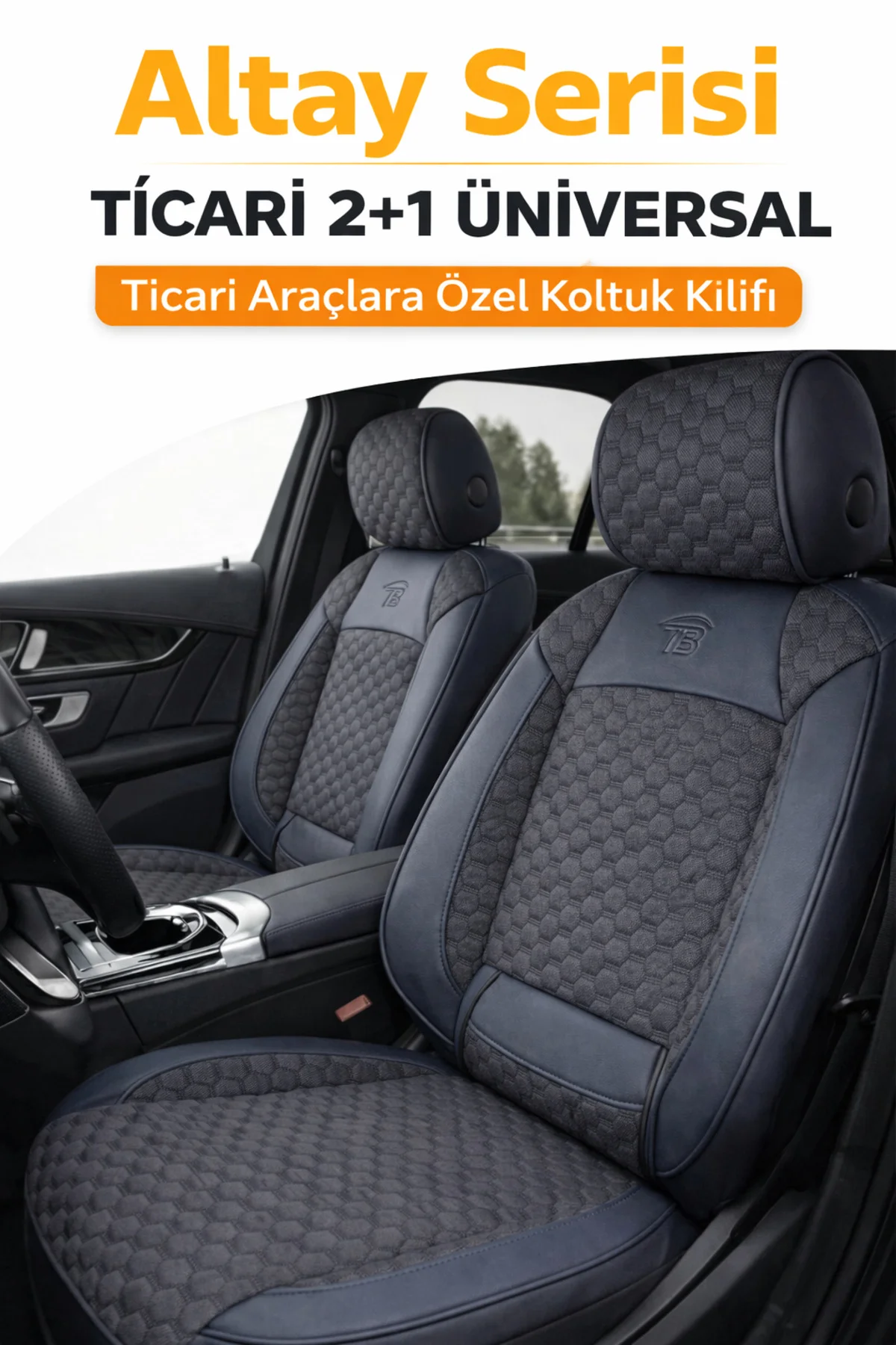 Peugeot 301 Allure Active 2012-2017 2+1 Arka Sırt Oturak Uyumlu Altay Serisi Füme Koltuk Kılıfı