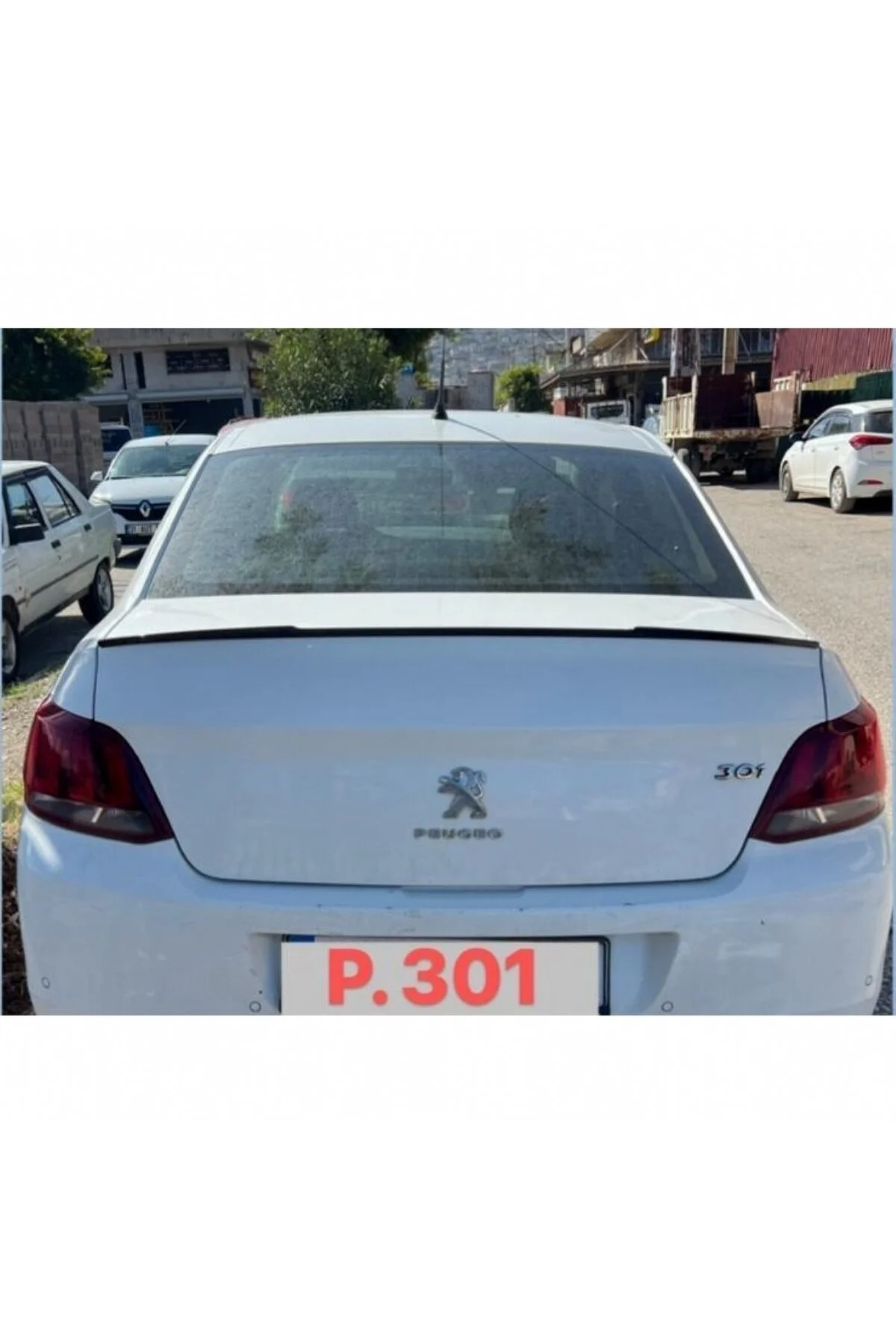 PEUGEOT 301 MODEL BOYALI PLASTİK SPOİLER PEUGEOT 301 MODEL BOYALI PLASTİK SPOİLER