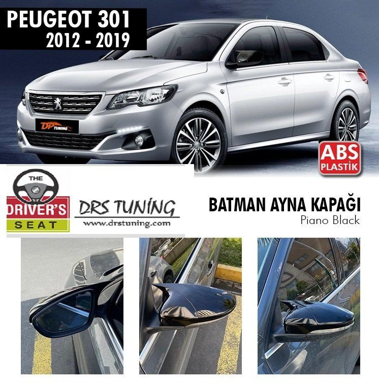Peugeot 301 Uyumlu (2012-2021) Batman Yarasa Ayna Kapağı (Piano B
