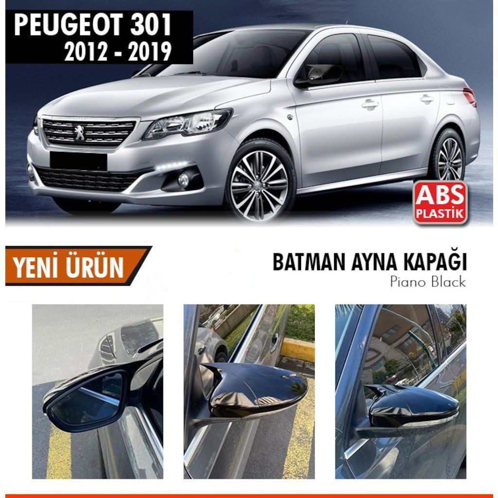 Peugeot 301 Uyumlu 2012 Sonrası Batman Yarasa Ayna Kapağı (Piano  Fiyatı, Yorumları ve Özellikleri