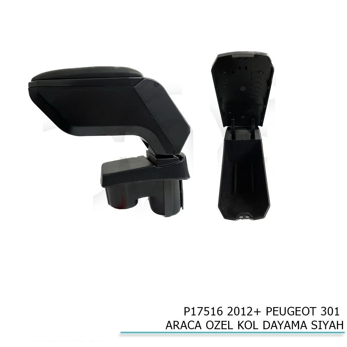 Peugeot 301 Uyumlu Araca Özel Kol Dayama Siyah 2012+ Parça