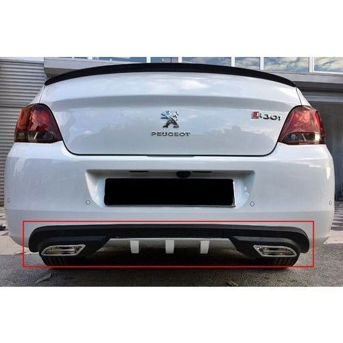 Peugeot 301 Uyumlu Egzoz Görünümlü Universal Arka Tampon Eki - Di