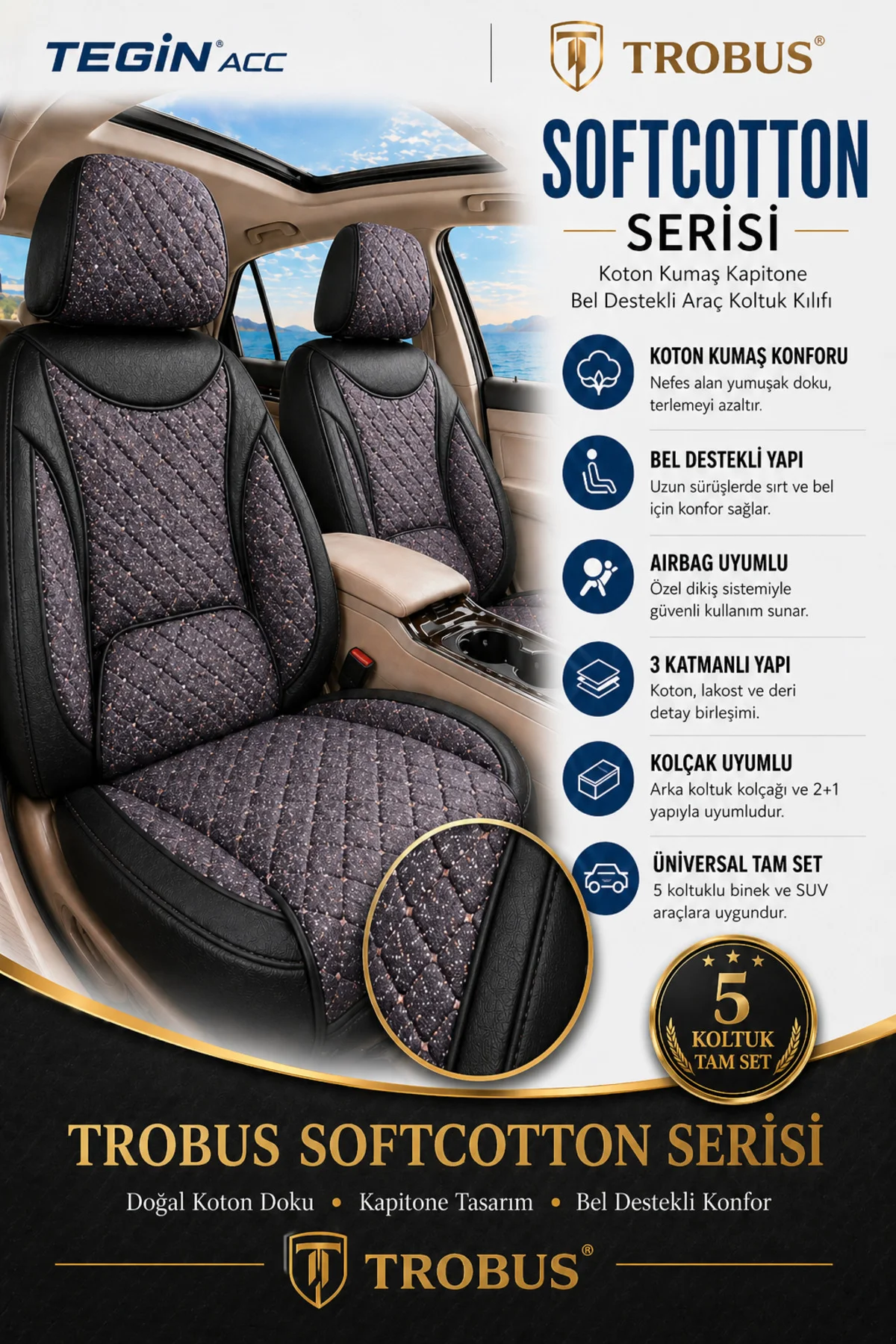 Peugeot 307 2001-2008 Uyumlu SoftCotton Serisi Pamuklu Oto Koltuk Kılıfı Siyah Füme Mürdüm Peugeot 307 2001-2008 Uyumlu SoftCotton Serisi Pamuklu Oto Koltuk Kılıfı Siyah Füme Mürdüm