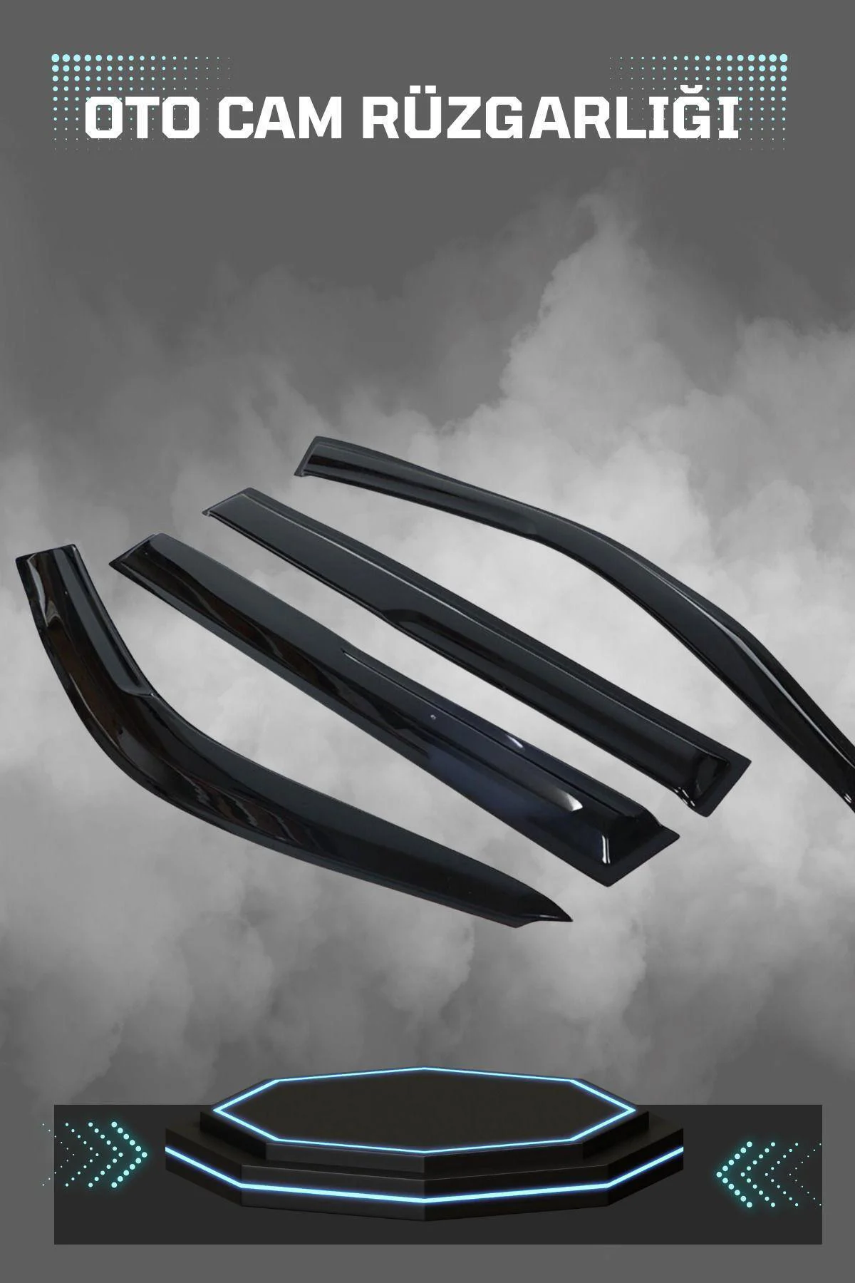 Peugeot 307 2001-2008 Cam Rüzgarlığı 4lü Takım
