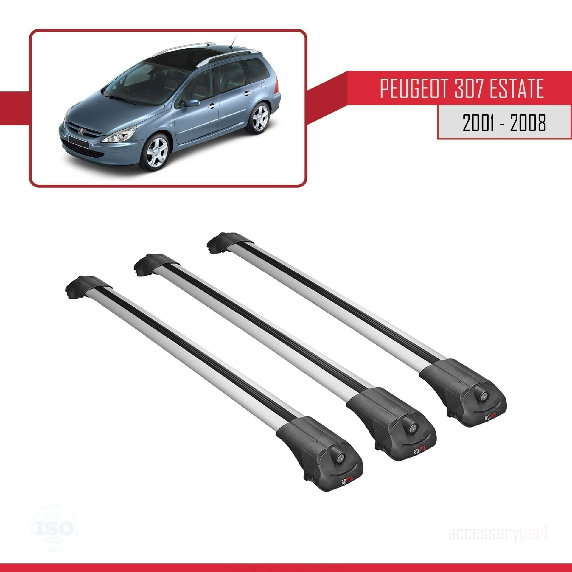 Peugeot 307 ESTATE 2001-2008 Arası ile uyumlu ACE-1 Ara Atkı Tava