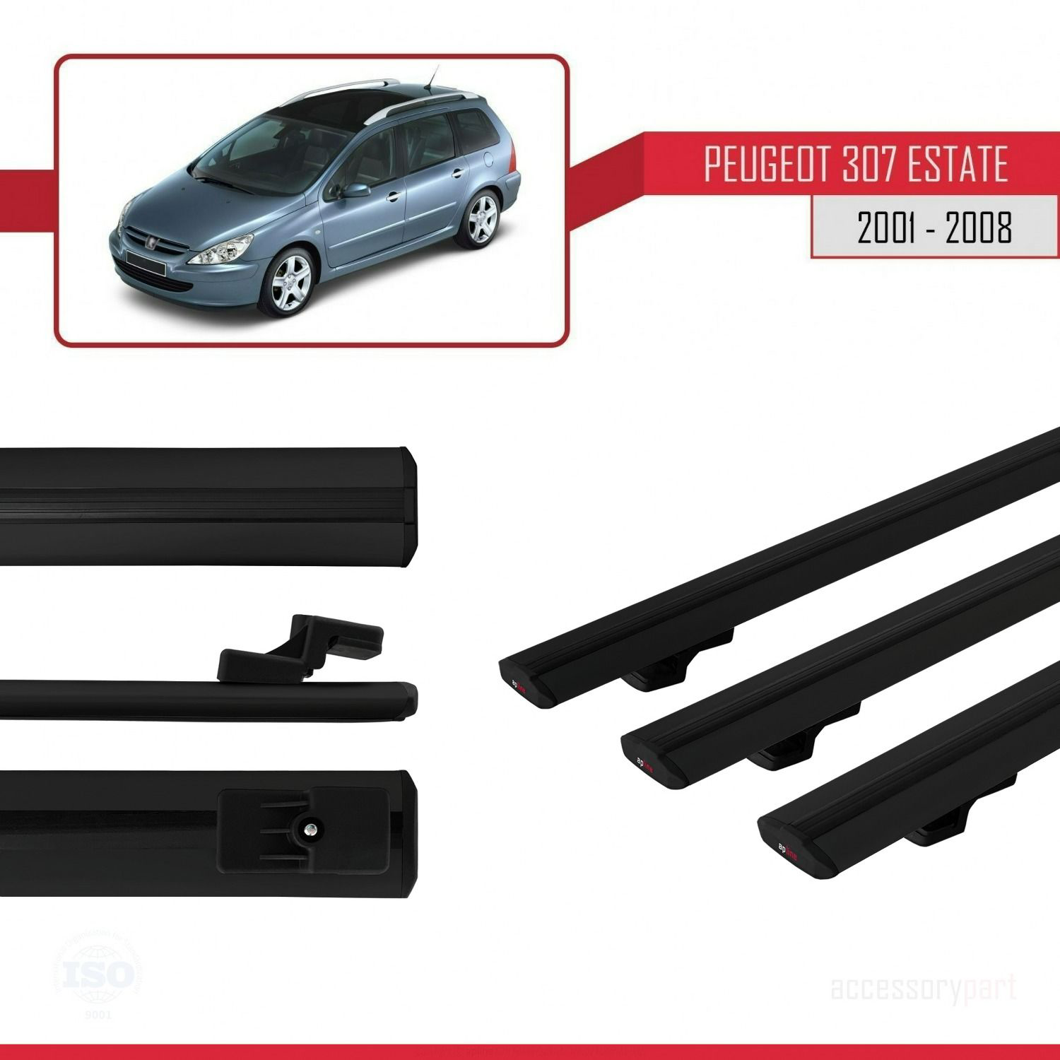 Peugeot 307 ESTATE 2001-2008 Arası ile uyumlu Basic Model Ara Atk