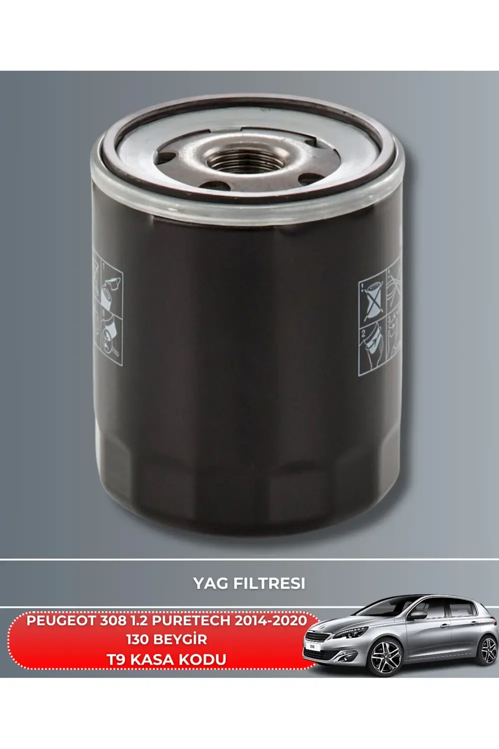 PEUGEOT 308 1.2 PURETECH 2014-2015-2016-2017-2018-2019-2020 130 B