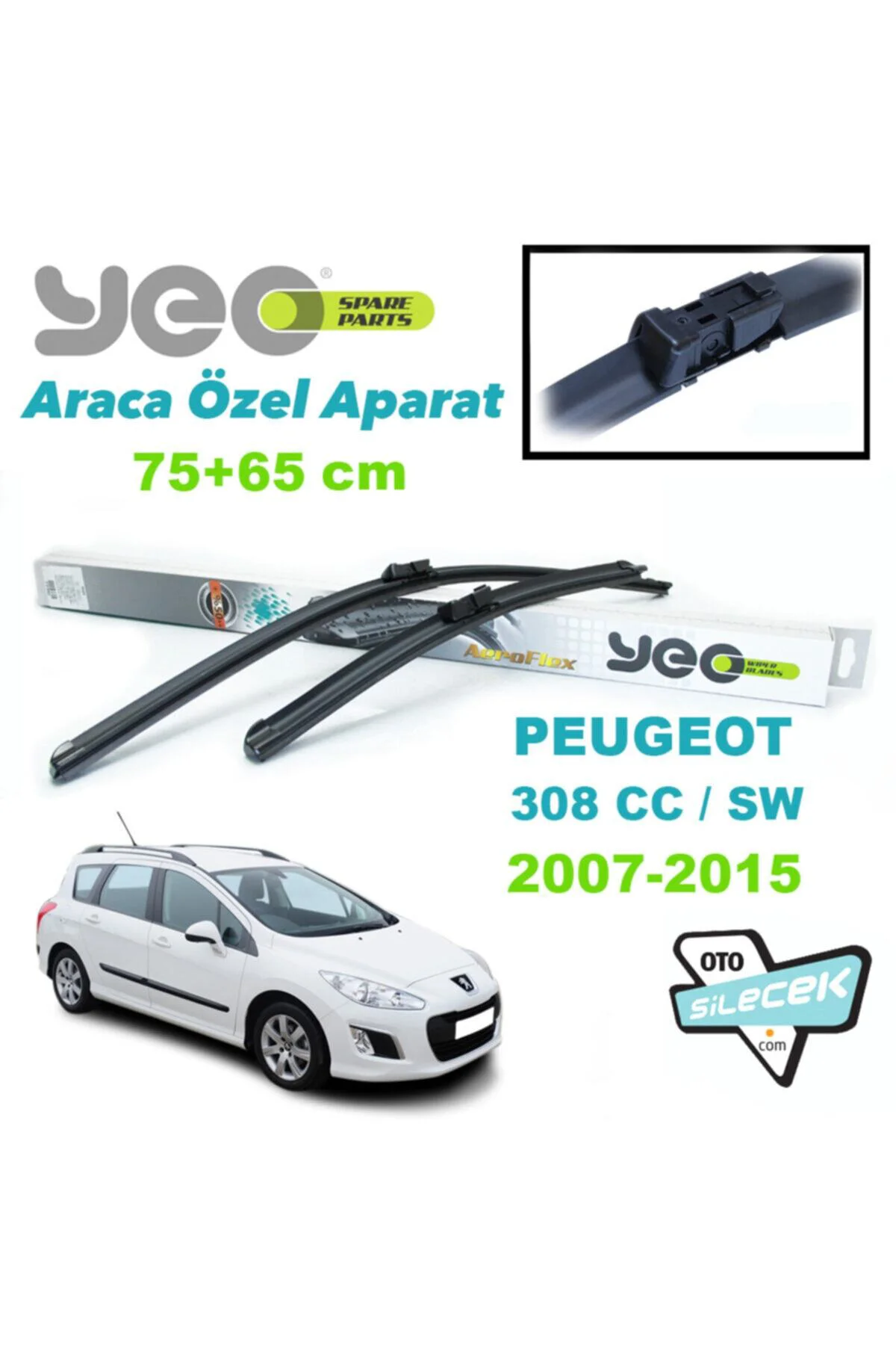 Peugeot 308 / Cc / Sw Silecek Takımı 2007-2015