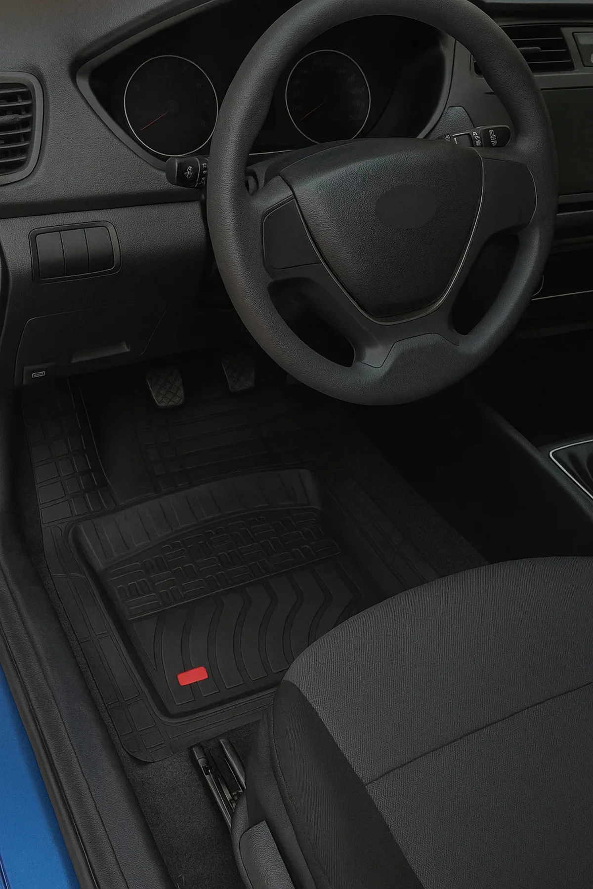 Peugeot 308 HB 2011 3D 5 Parça 3,5 Cm Havuzlu Oto Paspas Siyah