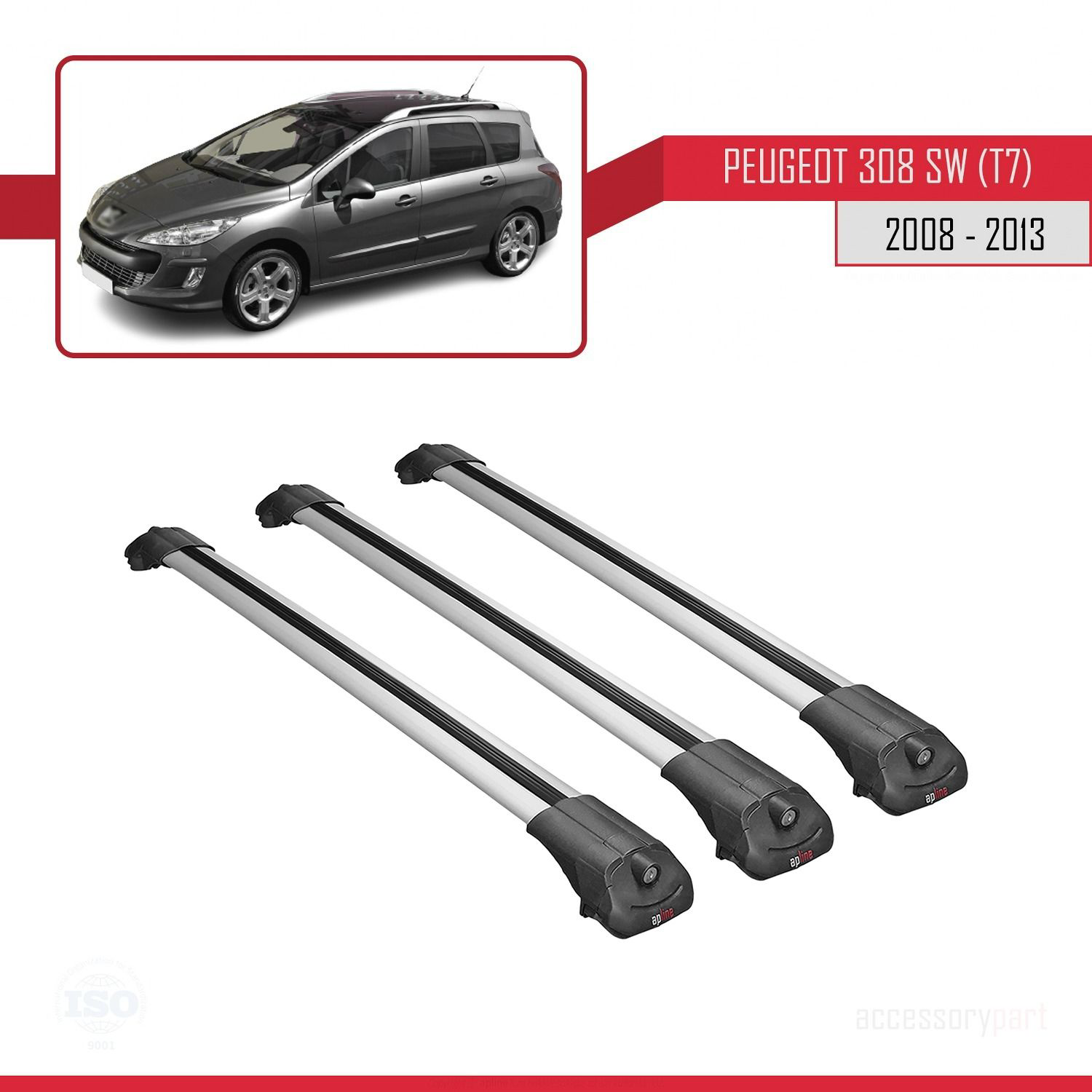Peugeot 308 SW (T7) 2008-2013 Arası ile uyumlu ACE-1 Ara Atkı Tav