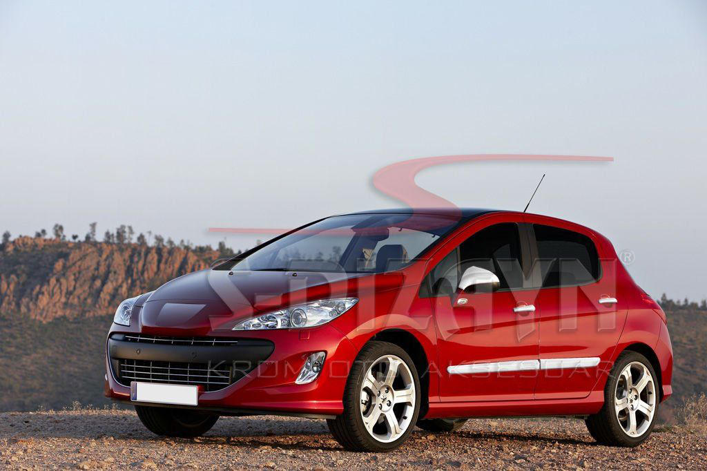 Peugeot 308 Uyumlu Krom Yan Kapı Çıtası 4 Parça 2007-2013 Peugeot 308 Uyumlu Krom Yan Kapı Çıtası 4 Parça 2007-2013