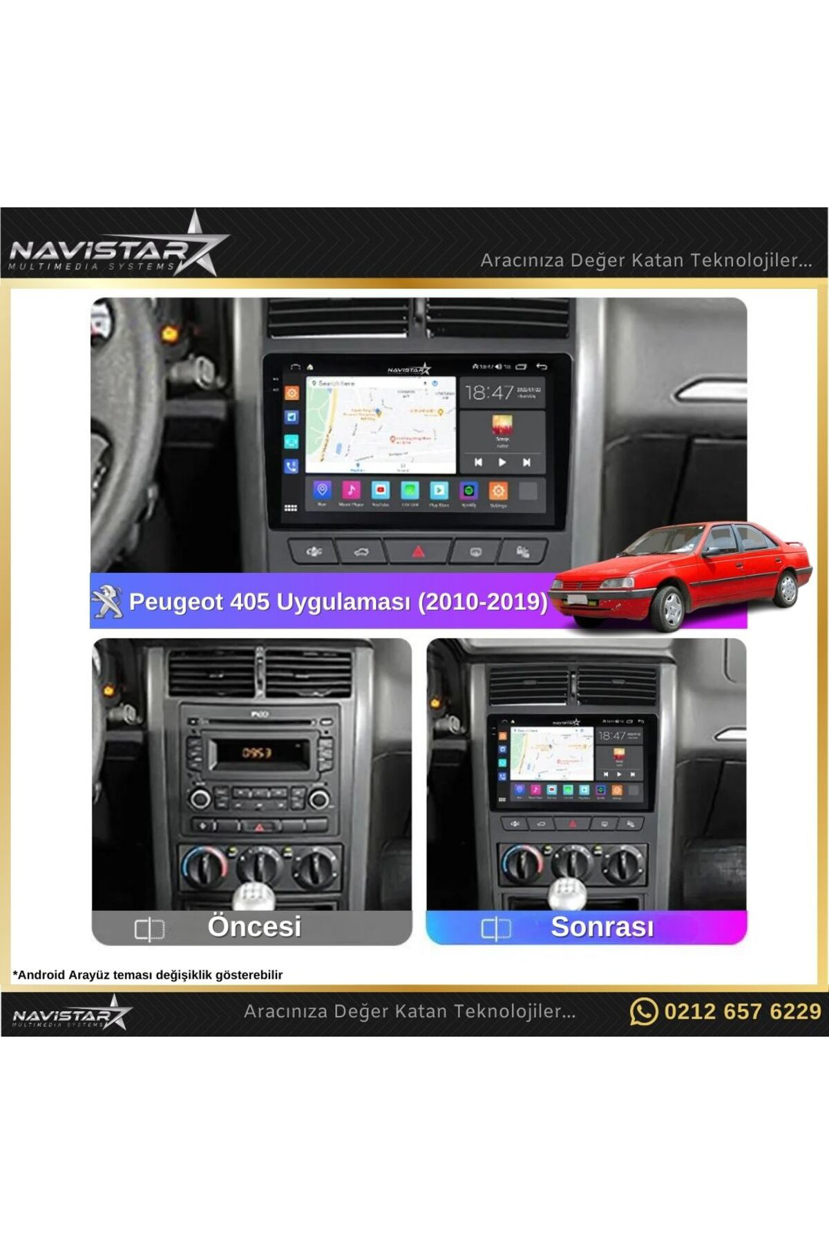 Peugeot 405 2010-2019 Model 2gb 64gb Android 13 Kablosuz Carplay Peugeot 405 2010-2019 Model 2gb 64gb Android 13 Kablosuz Carplay