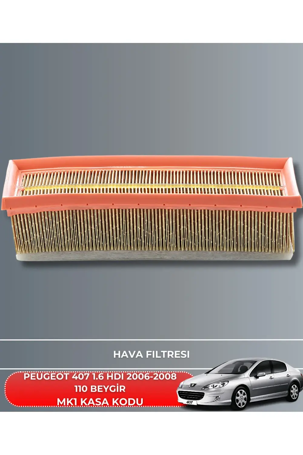 PEUGEOT 407 1.6 HDI 2006-2008 110 BEYGİR FİLTRE - YAG BAKIM SETİ