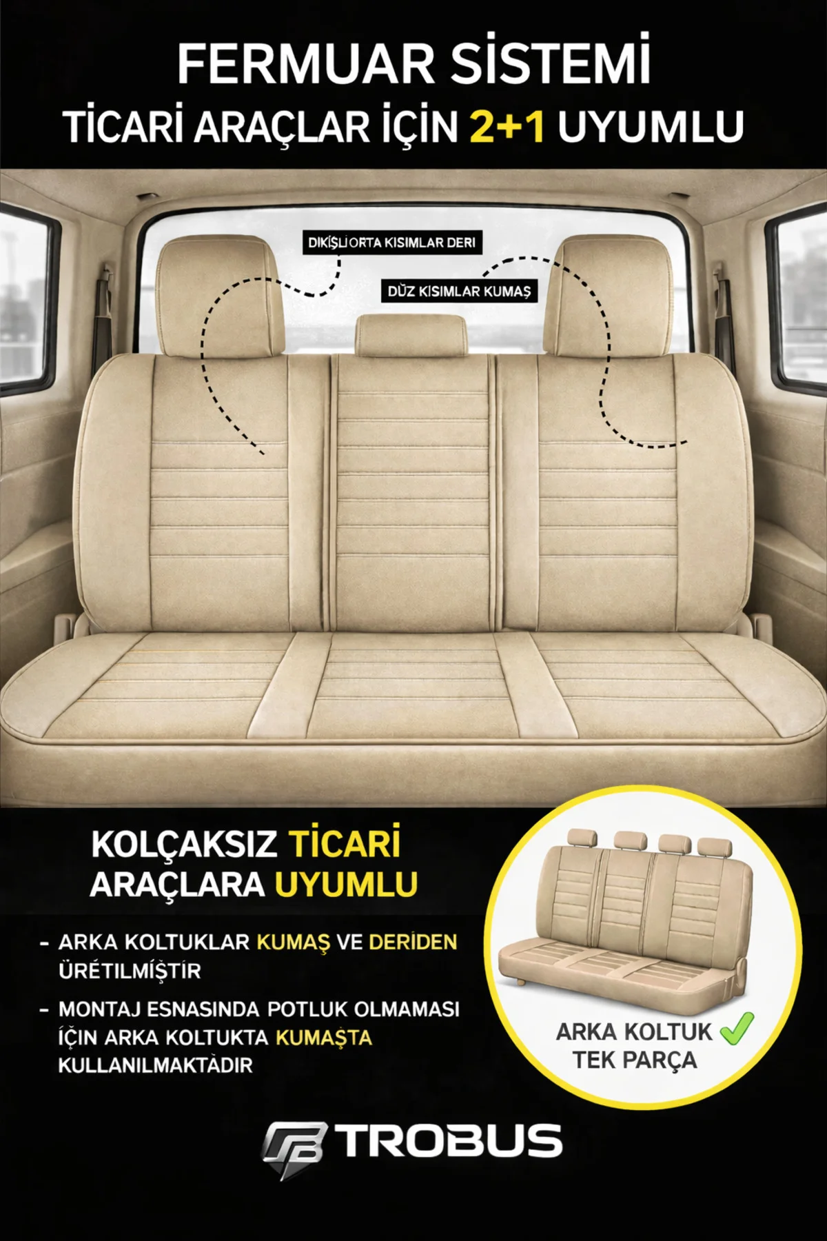 Peugeot 407 2004-2011 Uyumlu Jetdrive Serisi Bej Oto Koltuk Kılıfı Tam Set