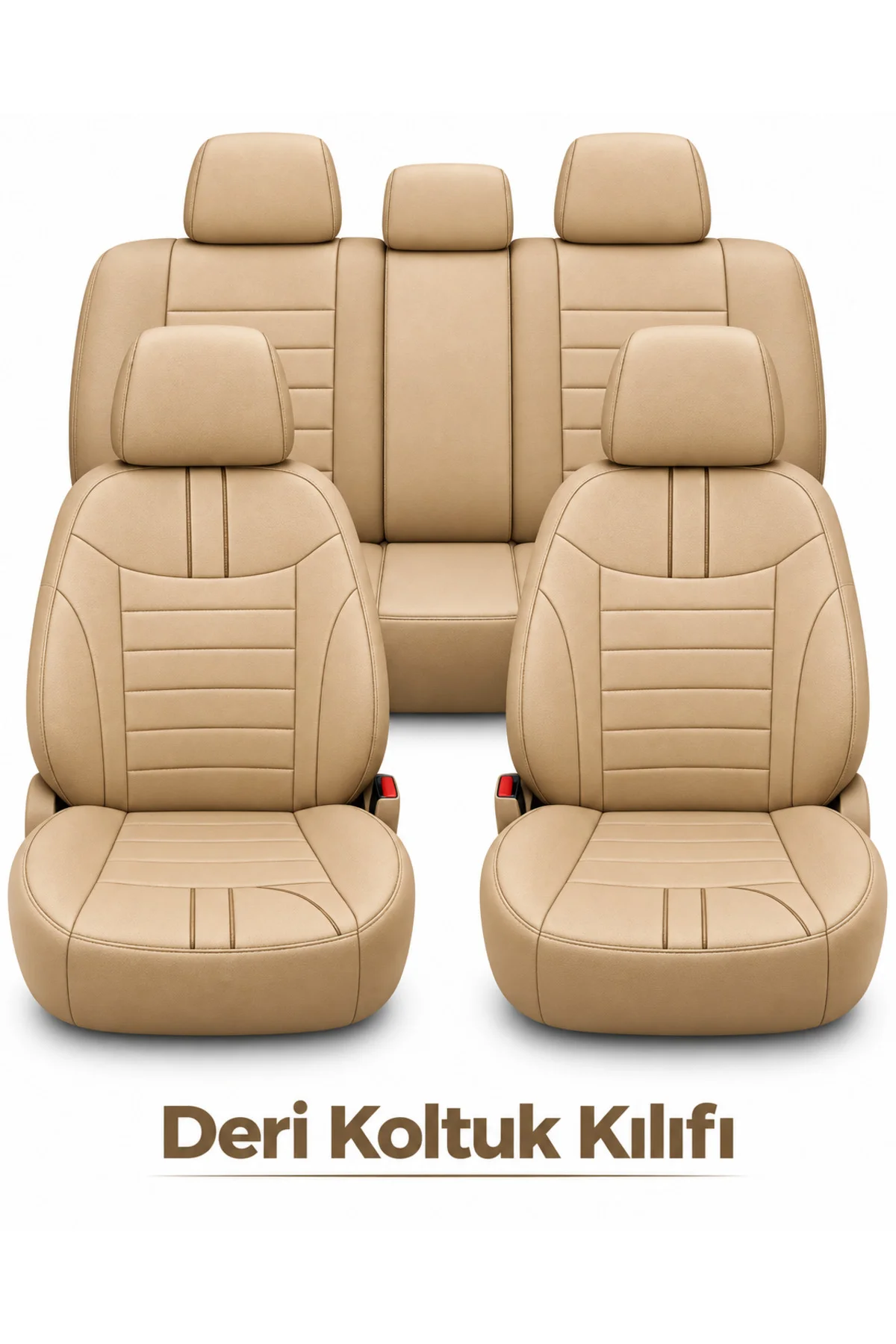 Peugeot 407 2004-2011 Uyumlu Colorline Elegance Deri Bej Koltuk Kılıfı