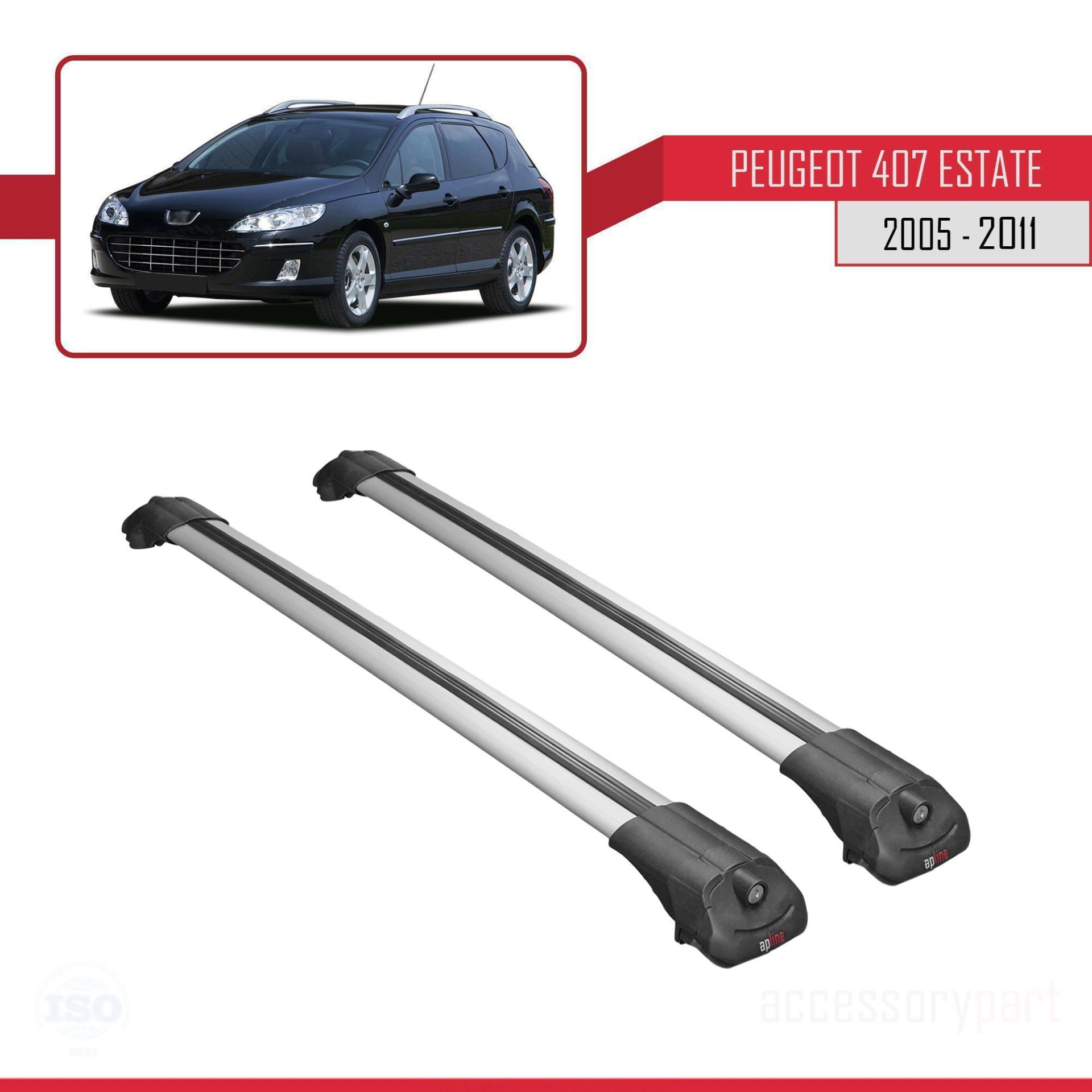 Peugeot 407 ESTATE 2005-2011 Arası ile uyumlu ACE-1 Ara Atkı Tava