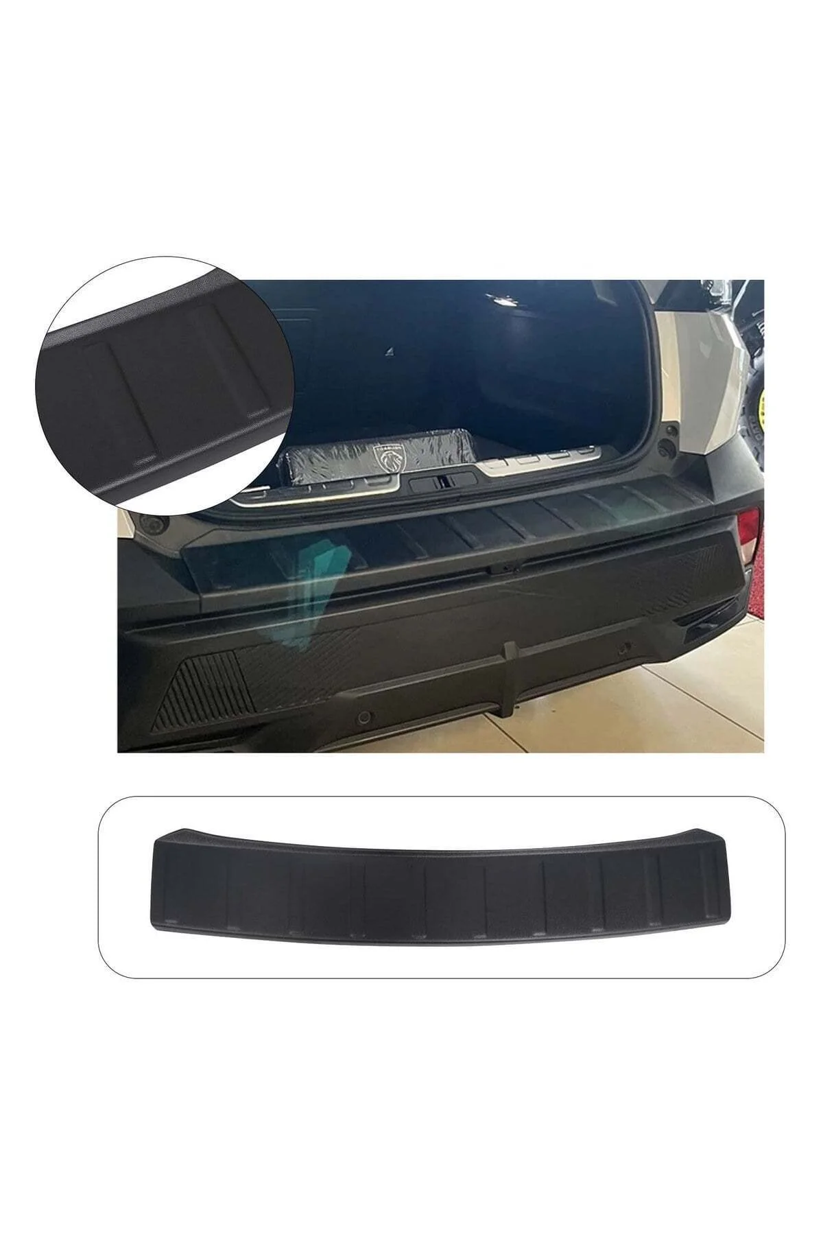 Peugeot 408 2022 ve Sonrası Uyumlu Arka Tampon Eşiği Koruma ABS Mat Siyah Peugeot 408 2022 ve Sonrası Uyumlu Arka Tampon Eşiği Koruma ABS Mat Siyah
