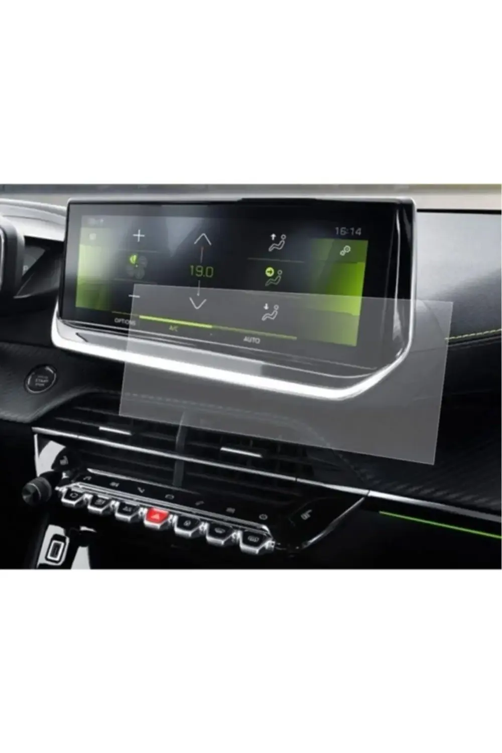 Peugeot 5008 10 Inç Multimedya Ekran Koruyucu 9h 2019-2020