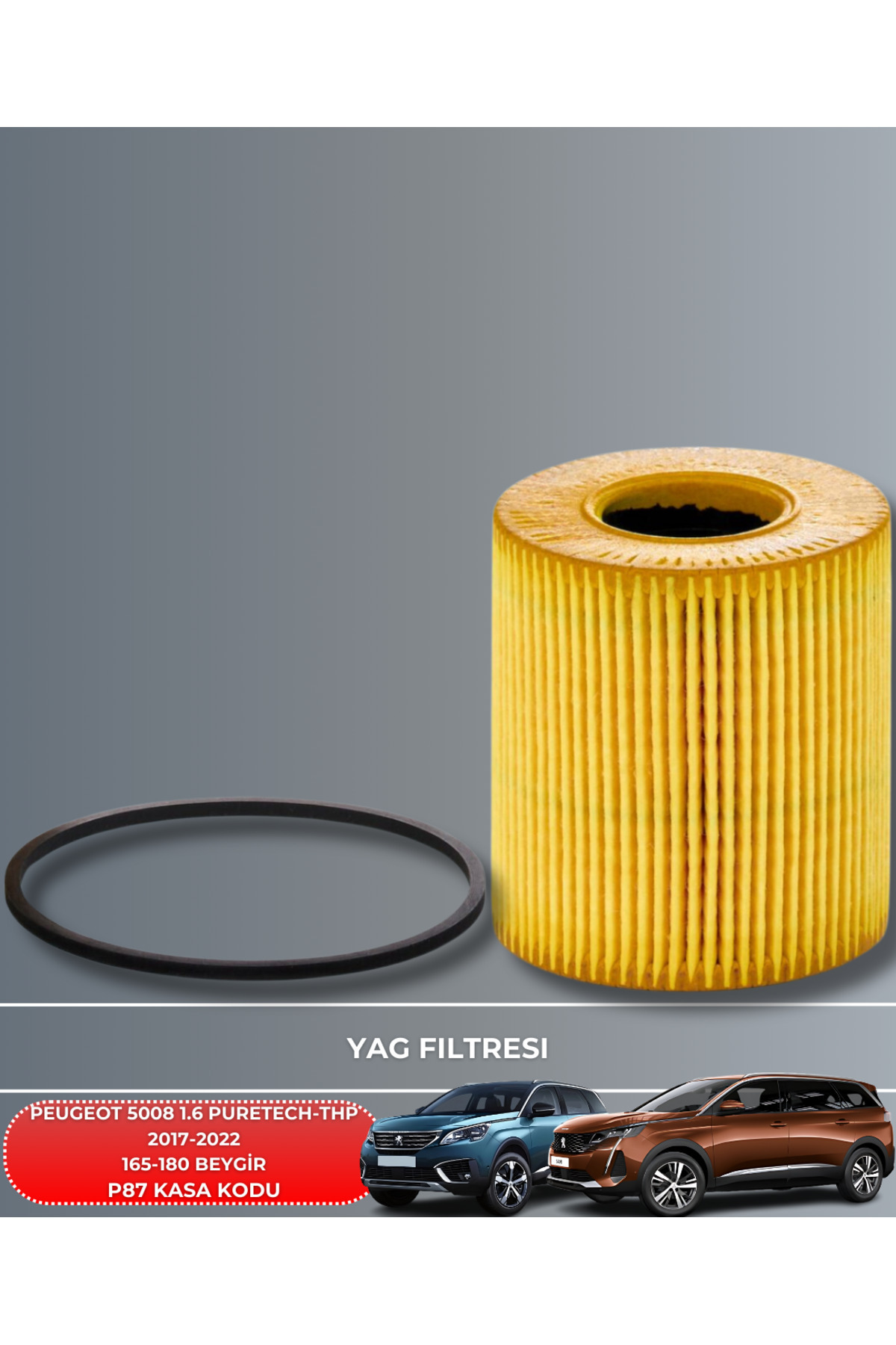 PEUGEOT 5008 1.6 PURETECH 2017-2022 165-180 BEYGİR FİLTRE YAG BAK