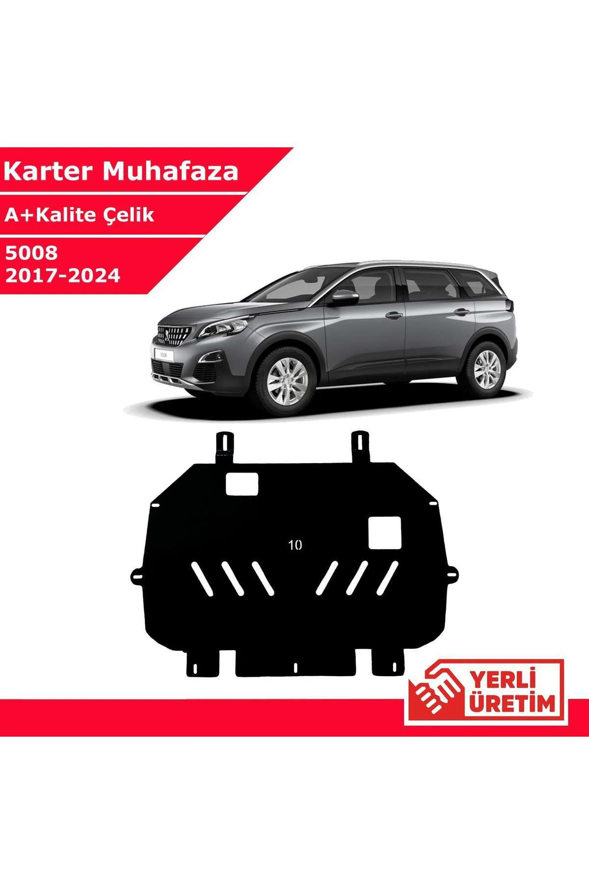 Peugeot 5008 2017-2024 Çelik Karter Muhafaza Çelik Koruma Sacı A+ Peugeot 5008 2017-2024 Çelik Karter Muhafaza Çelik Koruma Sacı A+