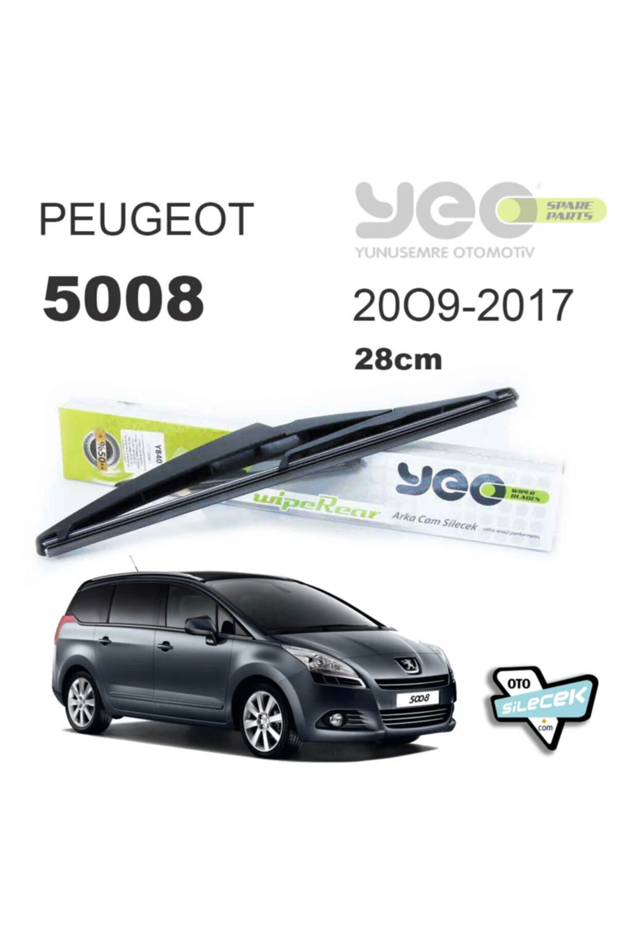 Peugeot 5008 Arka Silecek 2009-..