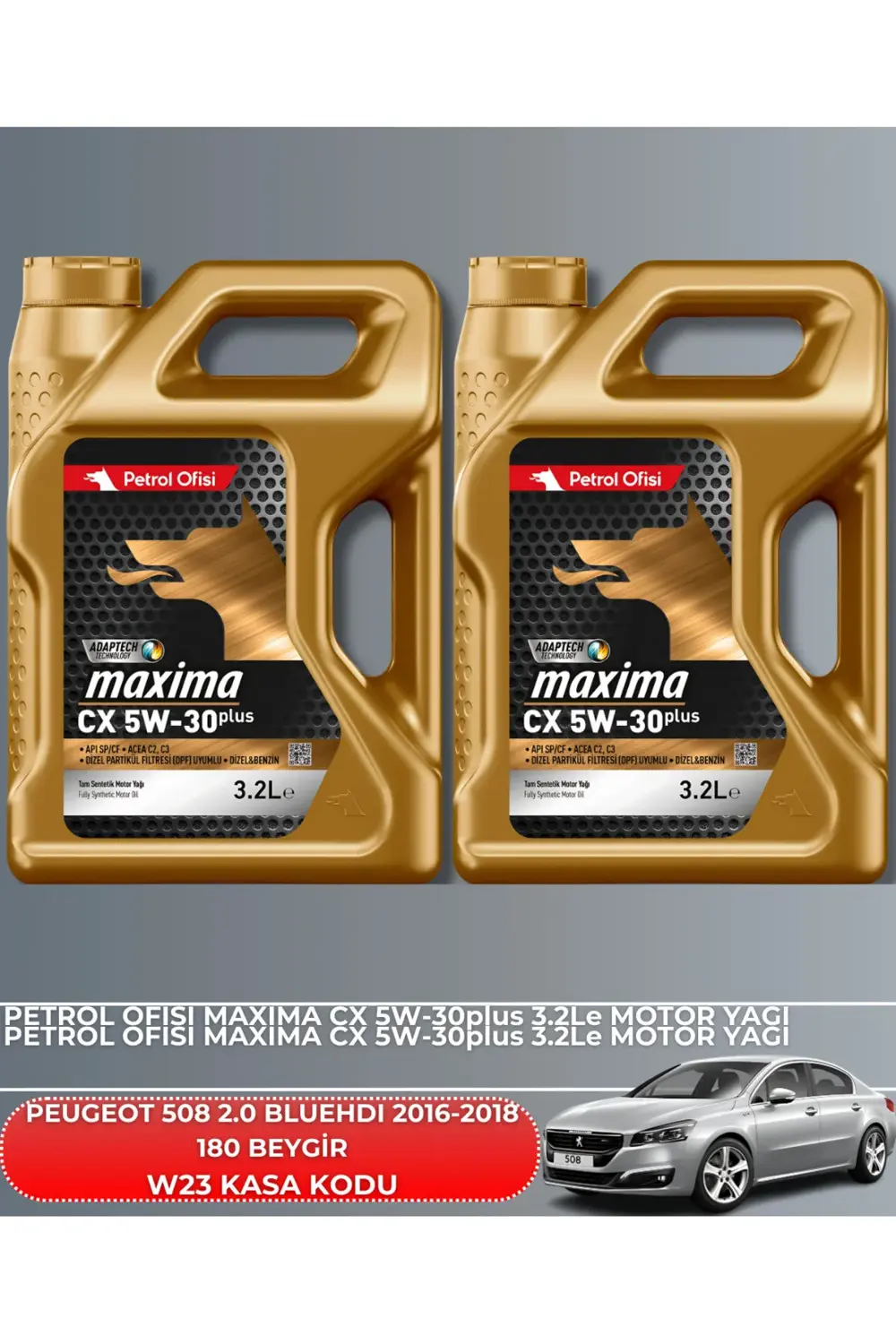 PEUGEOT 508 2.0 BLUEHDI 2016-2017-2018 180 BEYGİR FİLTRE - YAG BA