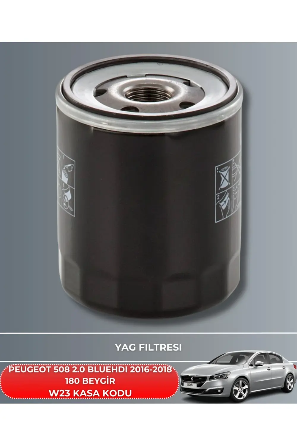 PEUGEOT 508 2.0 BLUEHDI 2016-2017-2018 180 BEYGİR FİLTRE - YAG BA