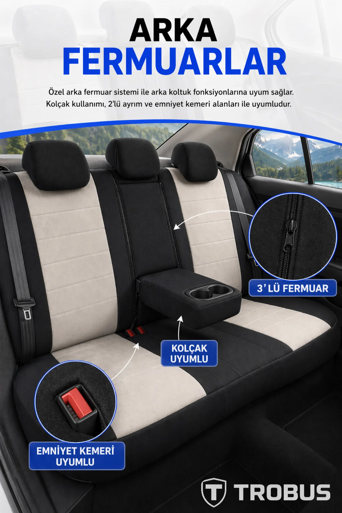 Peugeot 508 2011 ve Sonrası Bel Destekli Tay Tüyü Koltuk Kılıfı V