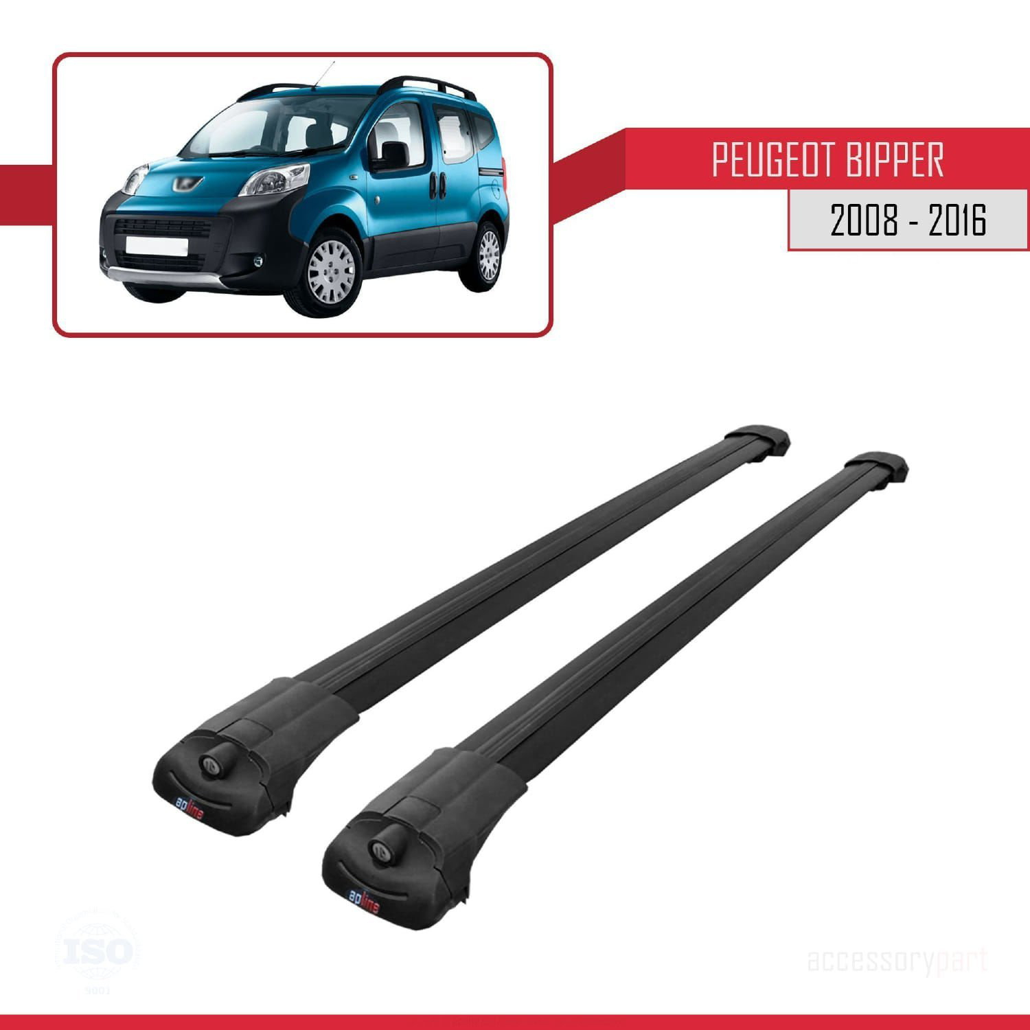 Peugeot Bipper 2008-2016 Arası ile uyumlu ACE-1 Ara Atkı Tavan Ba