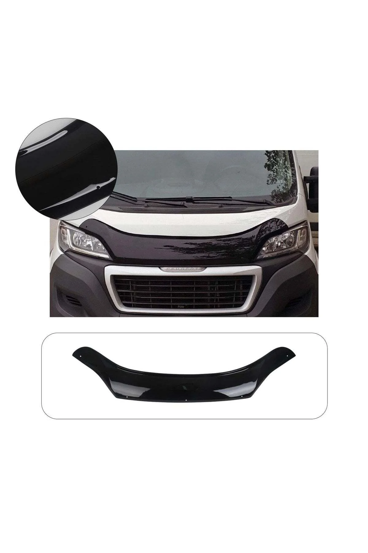 Peugeot Boxer 2014 ve Sonrası Uyumlu Kaput Rüzgarlığı Ön Kaput Koruma ABS Parlak Siyah Peugeot Boxer 2014 ve Sonrası Uyumlu Kaput Rüzgarlığı Ön Kaput Koruma ABS Parlak Siyah