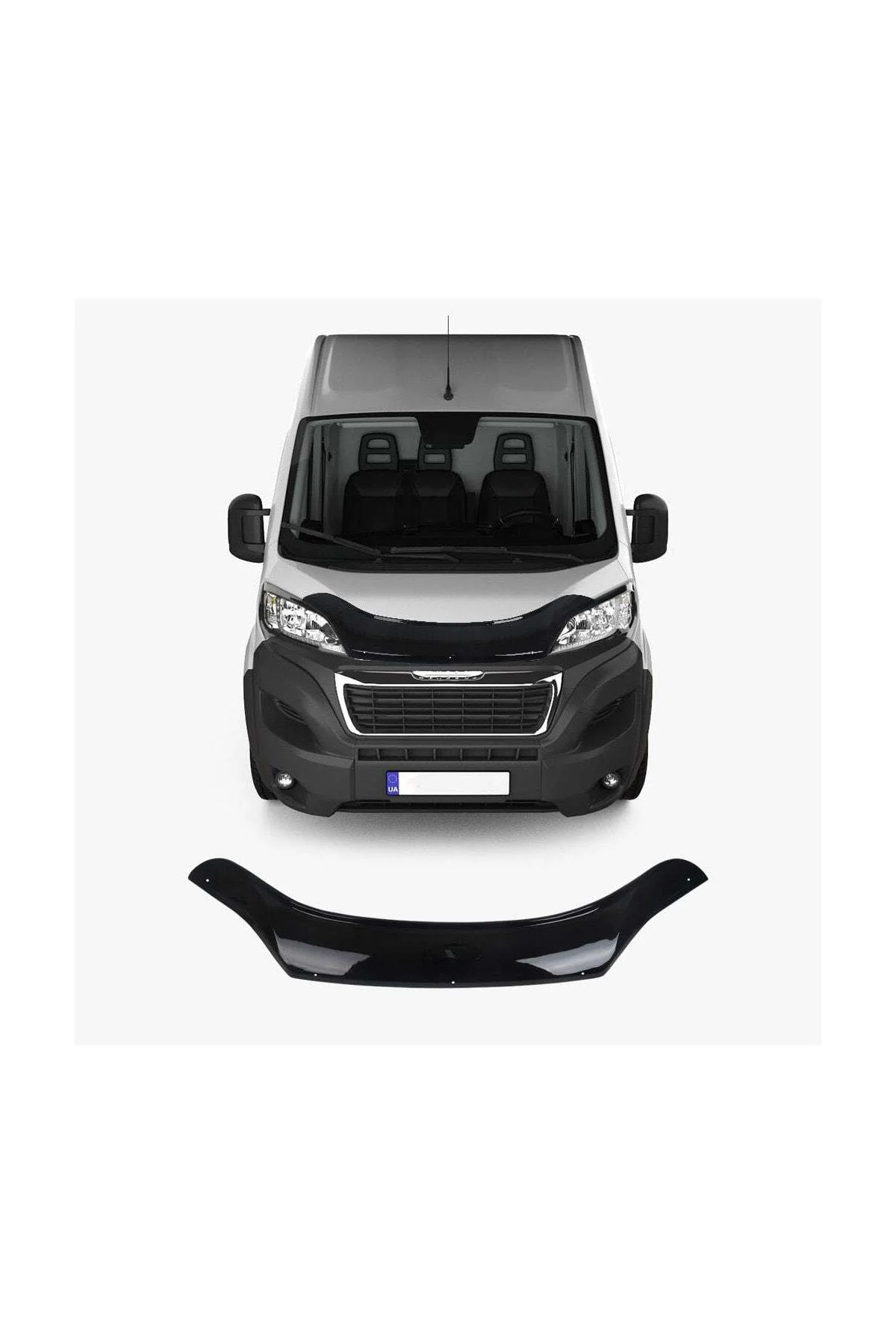 Peugeot Boxer 2014 ve Sonrası Uyumlu Kaput Rüzgarlığı Ön Kaput Koruma ABS Parlak Siyah Peugeot Boxer 2014 ve Sonrası Uyumlu Kaput Rüzgarlığı Ön Kaput Koruma ABS Parlak Siyah - Görsel 2