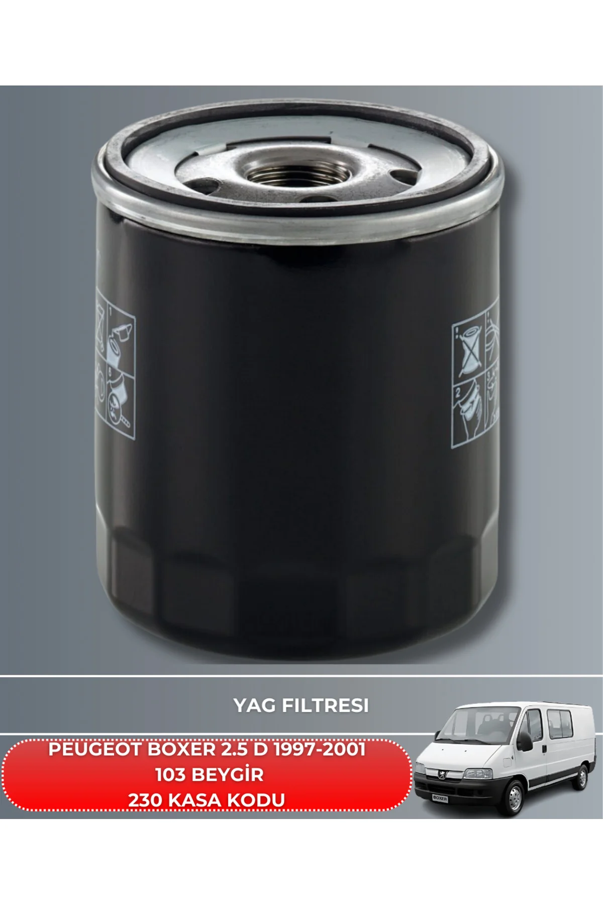 PEUGEOT BOXER 2.5 D 1997-2001 103 BEYGİR HAVA YAĞ POLEN FİLTRE BAKIM SETİ(YAĞSIZ