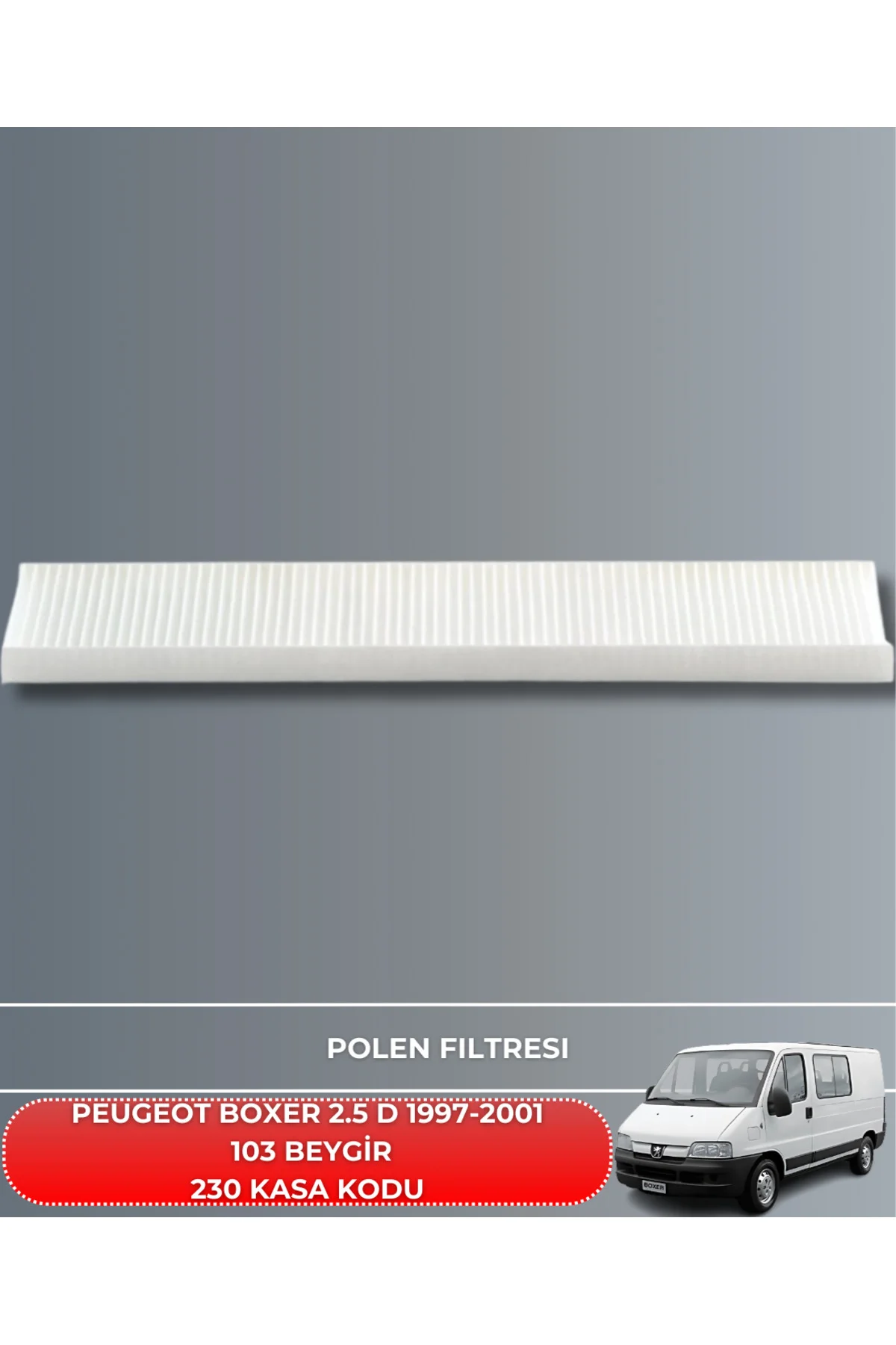 PEUGEOT BOXER 2.5 D 1997-2001 103 BEYGİR HAVA YAĞ POLEN FİLTRE BAKIM SETİ(YAĞSIZ