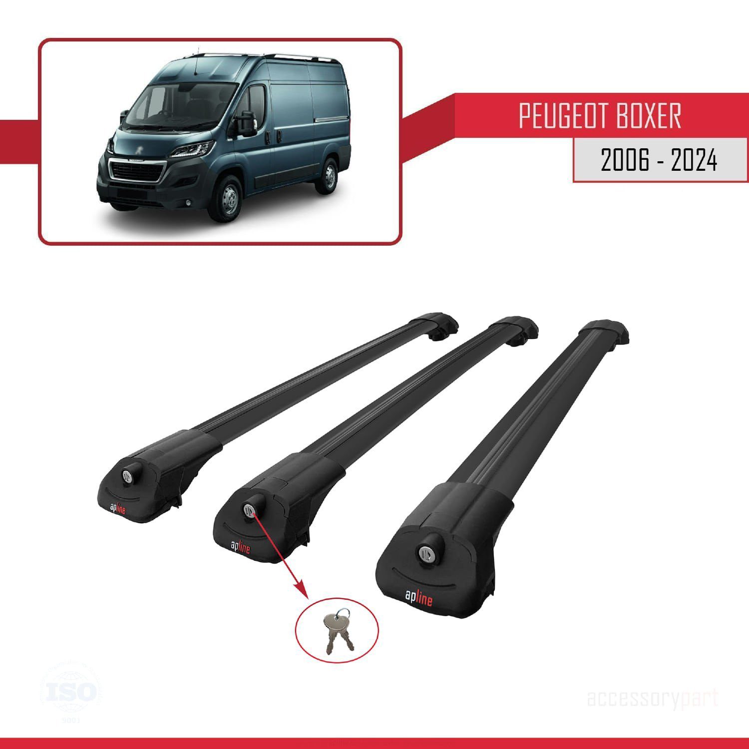 Peugeot Boxer 2006 ve Sonrası ile uyumlu ACE-1 Ara Atkı Tavan Bar