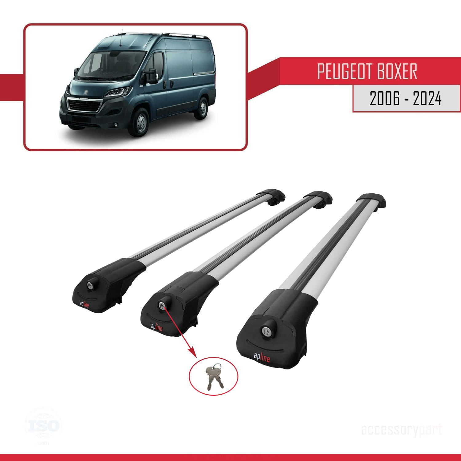 Peugeot Boxer 2006 ve Sonrası ile uyumlu ACE-1 Ara Atkı Tavan Bar