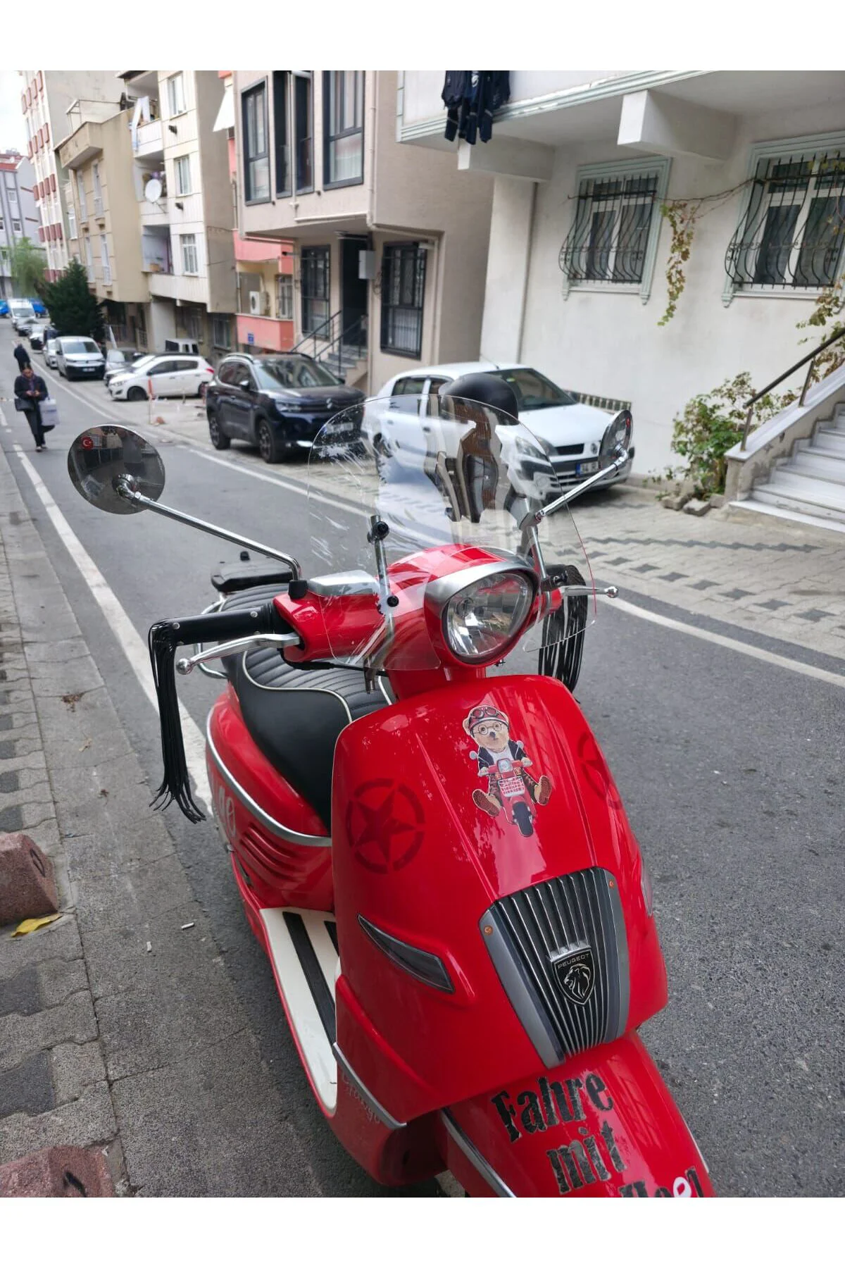 Peugeot Django Ön Cam 2017-2026 Model 37cm Şeffaf Renkli 4mm APAR