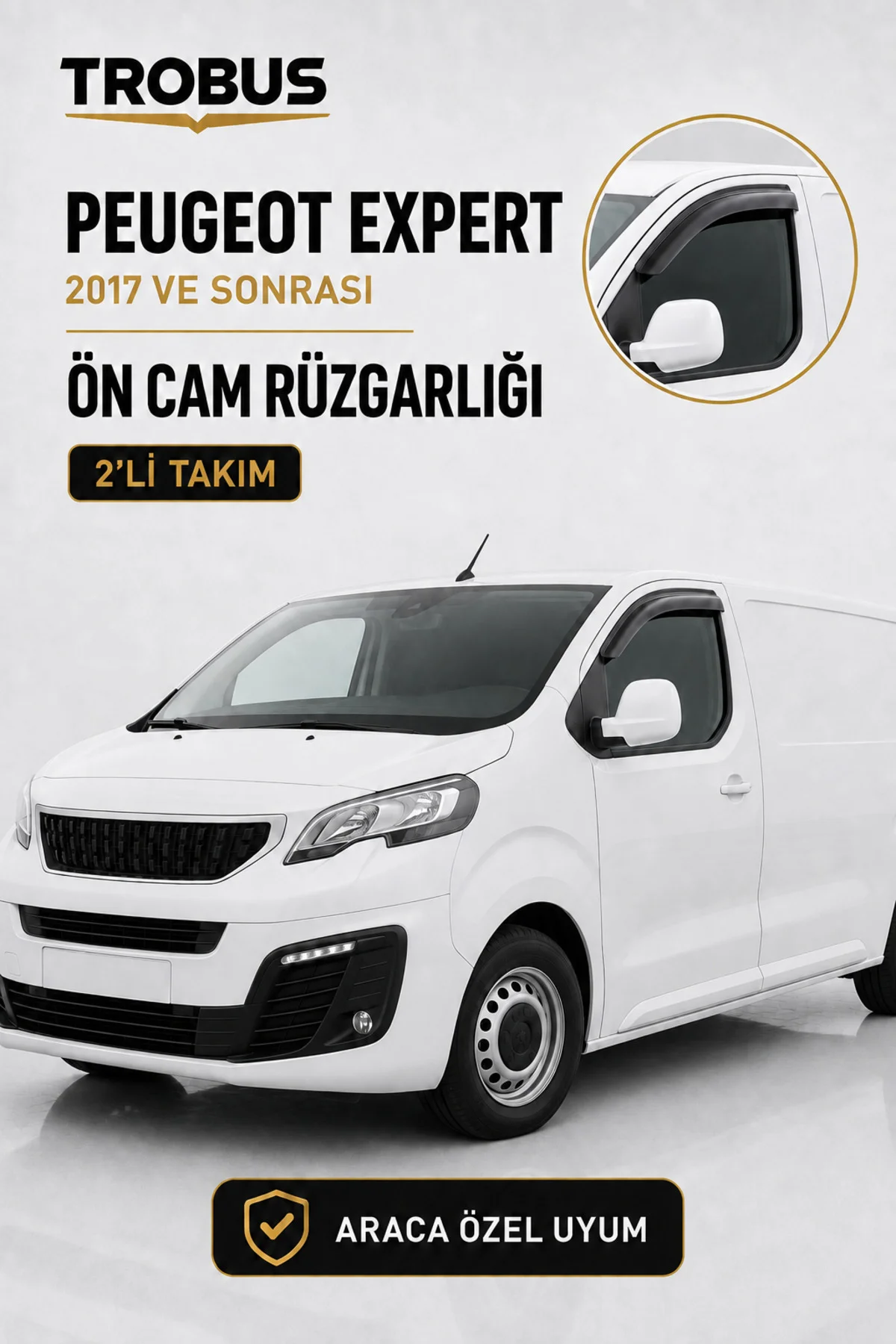 Peugeot Expert 1.5 BlueHDi 2017 ve Sonrası Ön Cam Rüzgarlığı 2'li Takım Fiyatı, Yorumları ve Özellikleri