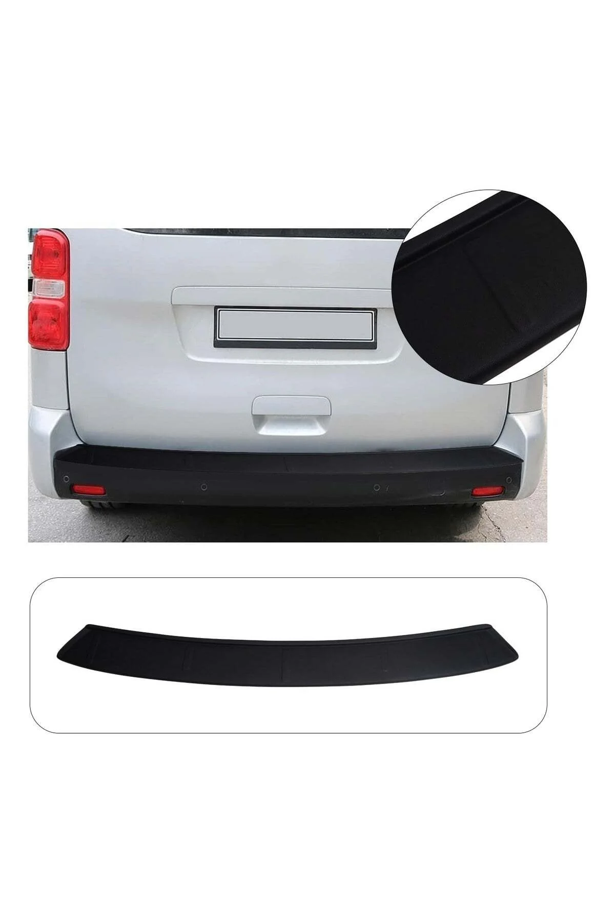 Peugeot Expert 2017 ve Sonrası Uyumlu Arka Tampon Eşiği Koruma ABS Parlak Siyah Peugeot Expert 2017 ve Sonrası Uyumlu Arka Tampon Eşiği Koruma ABS Parlak Siyah - Görsel 2