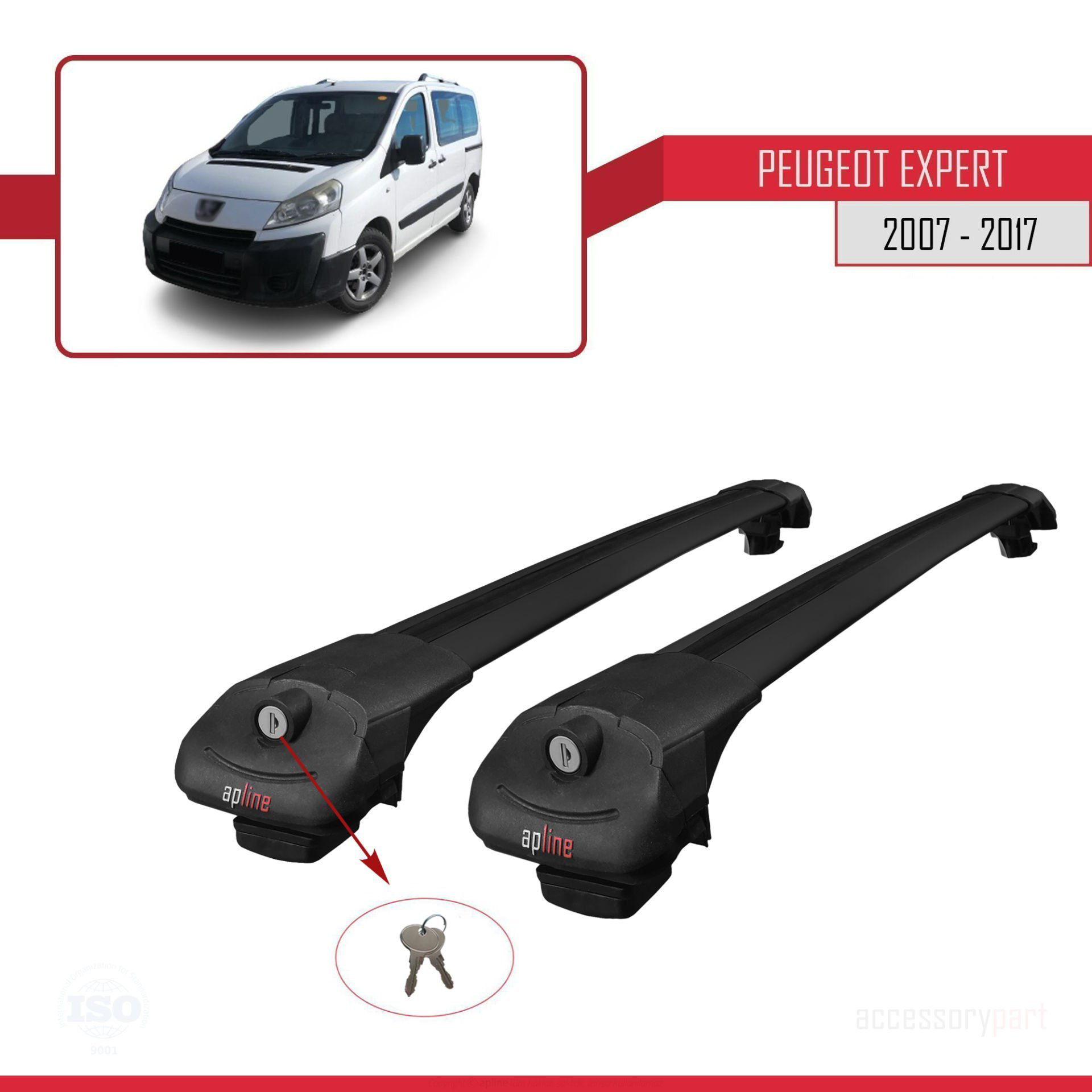 Peugeot Expert 2007-2017 Arası ile uyumlu ACE-1 Ara Atkı Tavan Ba
