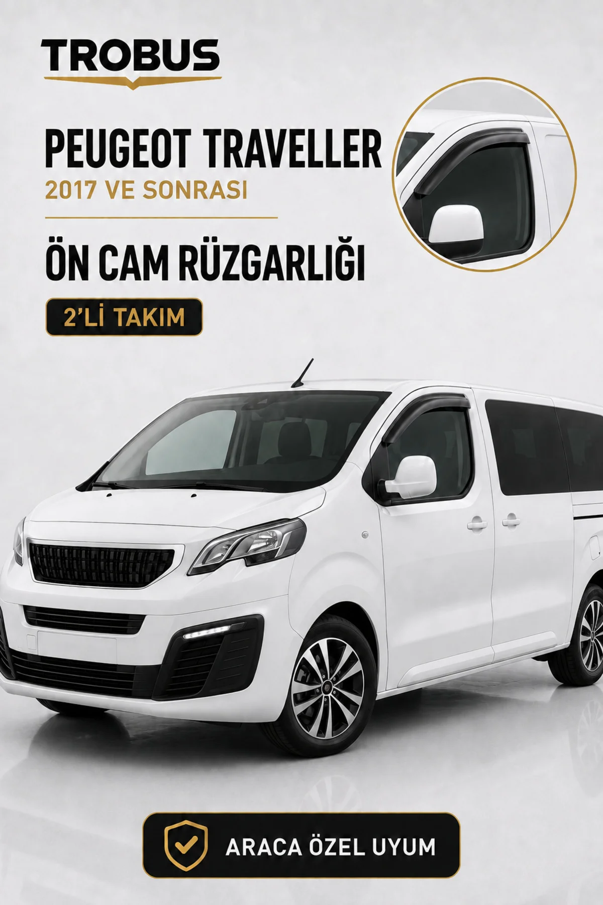 Peugeot Expert Traveller Minibüs 2017 ve Sonrası Ön Cam Rüzgarlığı 2'li Takım Fiyatı, Yorumları ve Özellikleri