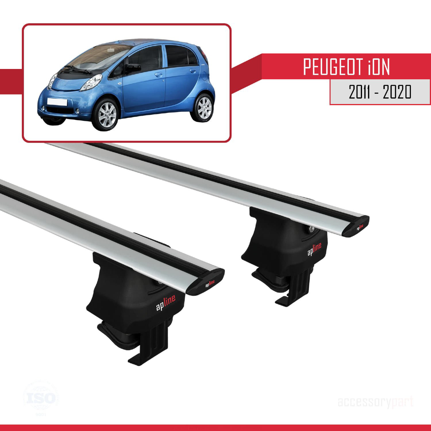 Peugeot ION 2011-2020 Arası ile uyumlu ACE-4 Ara Atkı Tavan Barı 