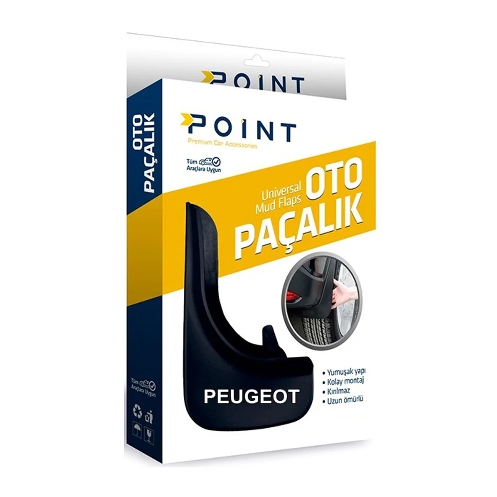 Peugeot Paçalık Tozluk Çamurluk Universal Siyah 2'li Peugeot Paçalık Tozluk Çamurluk Universal Siyah 2'li