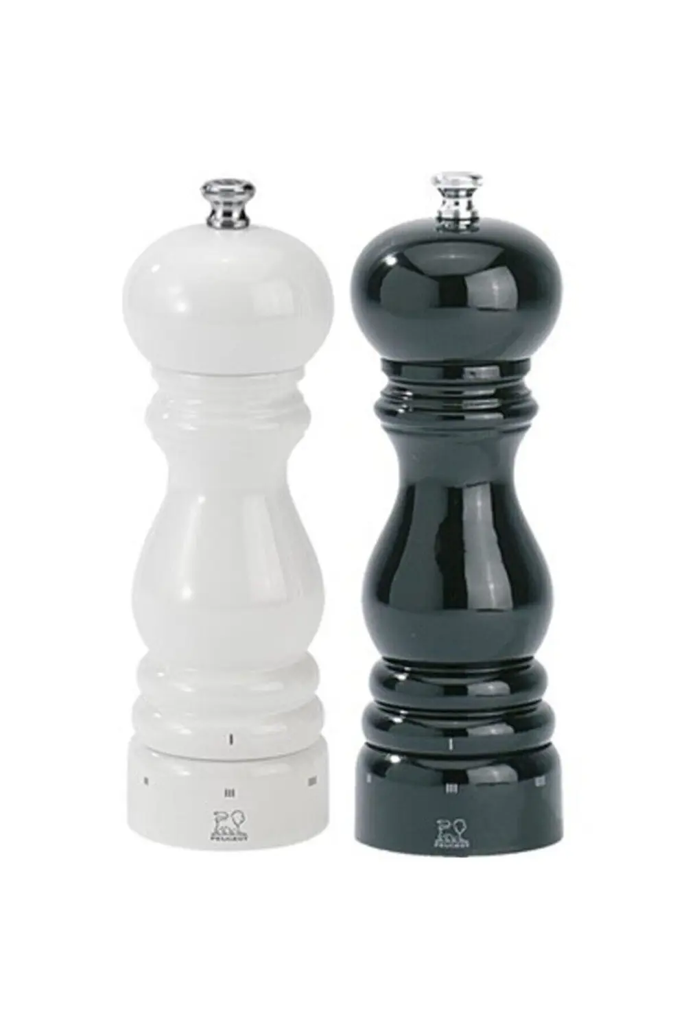 Peugeot Paris Karabiber Ve Tuz Değirmen Seti 18 Cm Siyah Beyaz