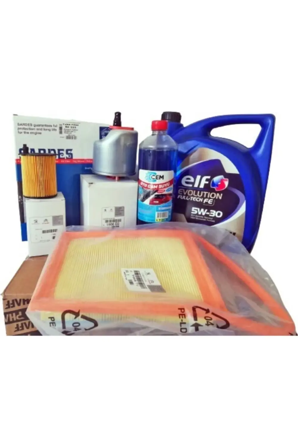 Peugeot Partner 1.6 Hdi Filtre Bakım Seti Elf 5w-30 Motor Yağ 5lt