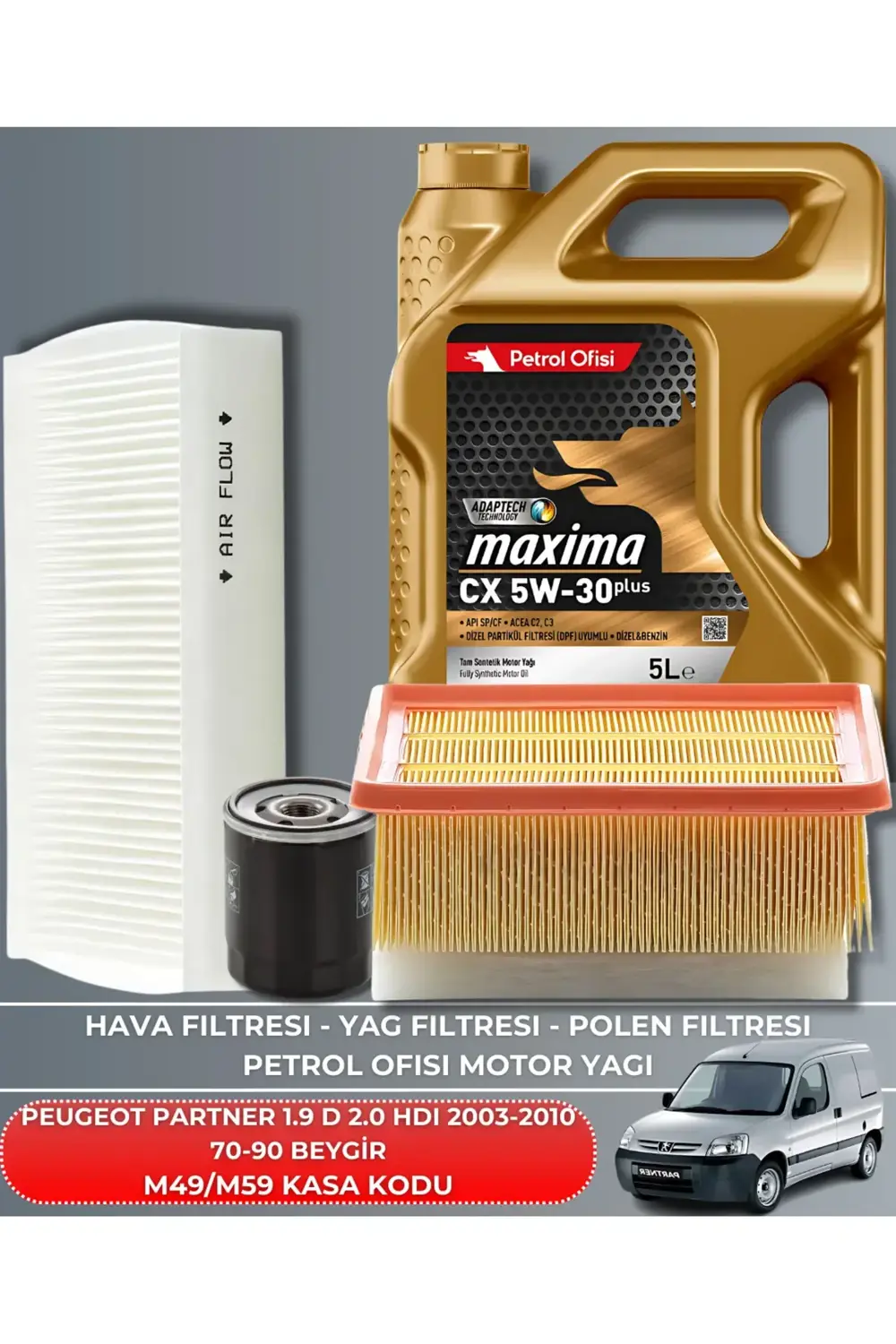 PEUGEOT PARTNER 1.9 D - 2.0 HDI 2003-2004-2005-2006-2007-2008-200