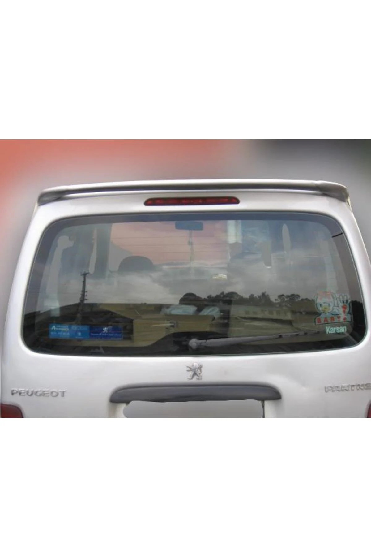 Peugeot Partner 2002-2008 Uyumlu Gri Spoiler