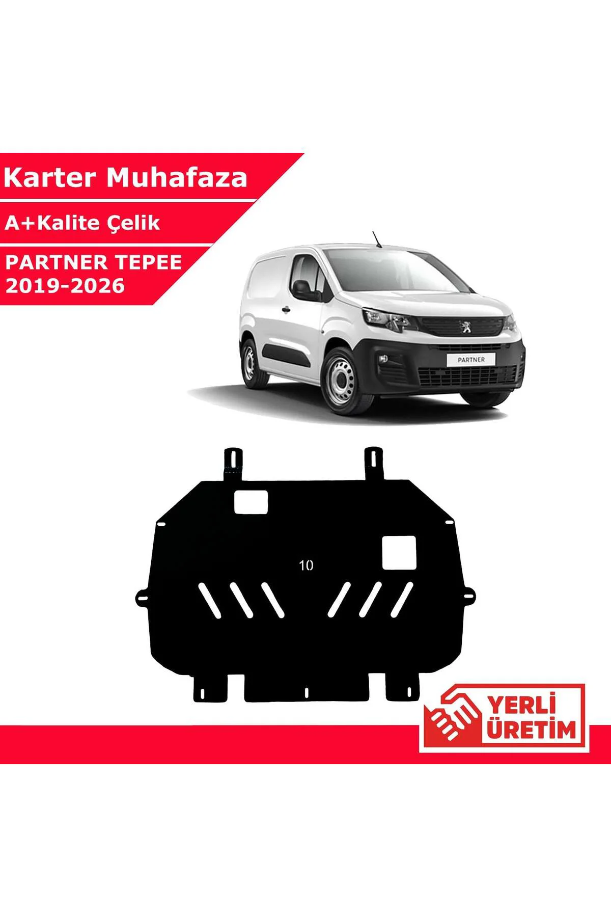 Peugeot Partner Tepee 2019-2026 Çelik Karter Muhafaza Çelik Korum